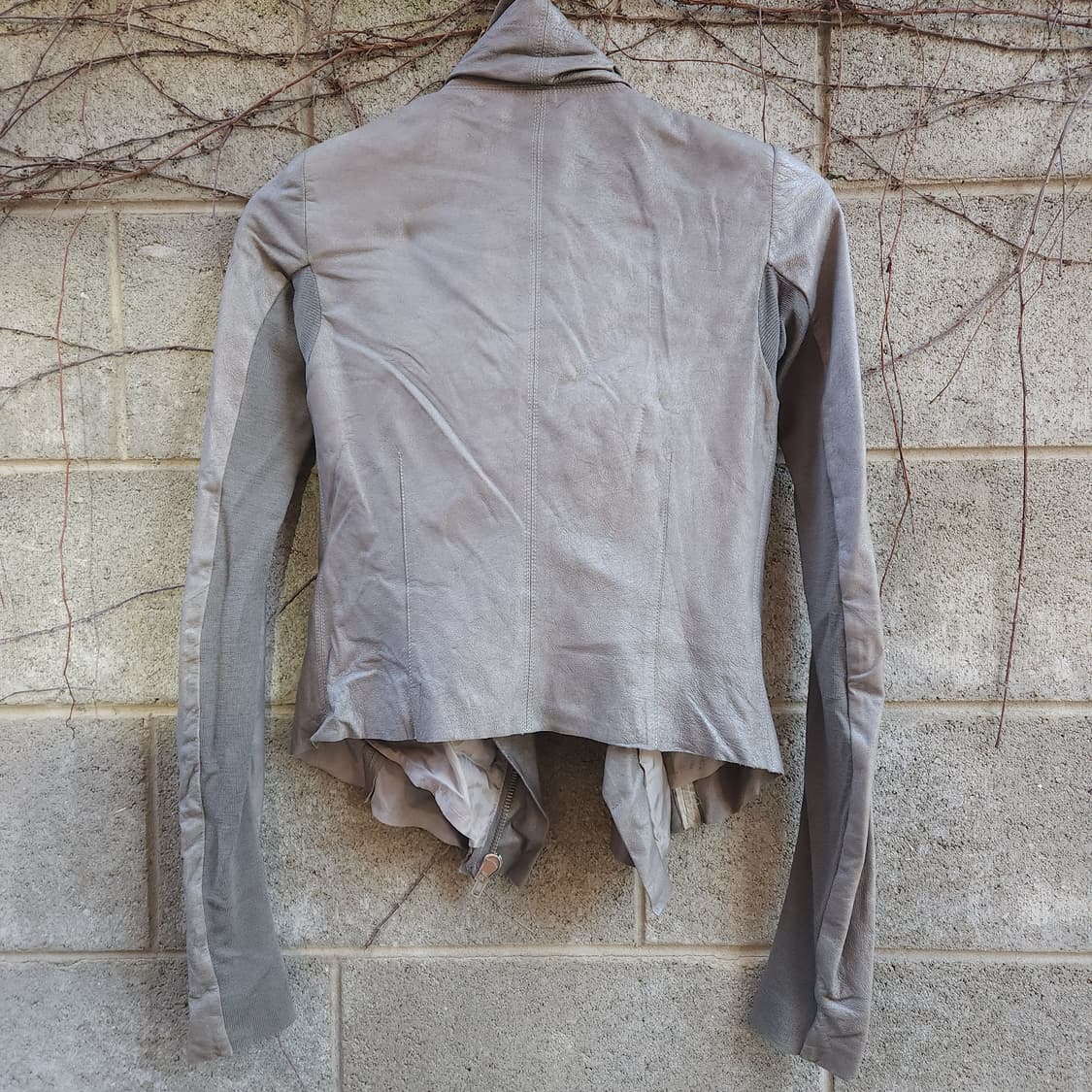 [38] 2010ss 릭오웬스 하이넥 레더 자켓 상품이미지3