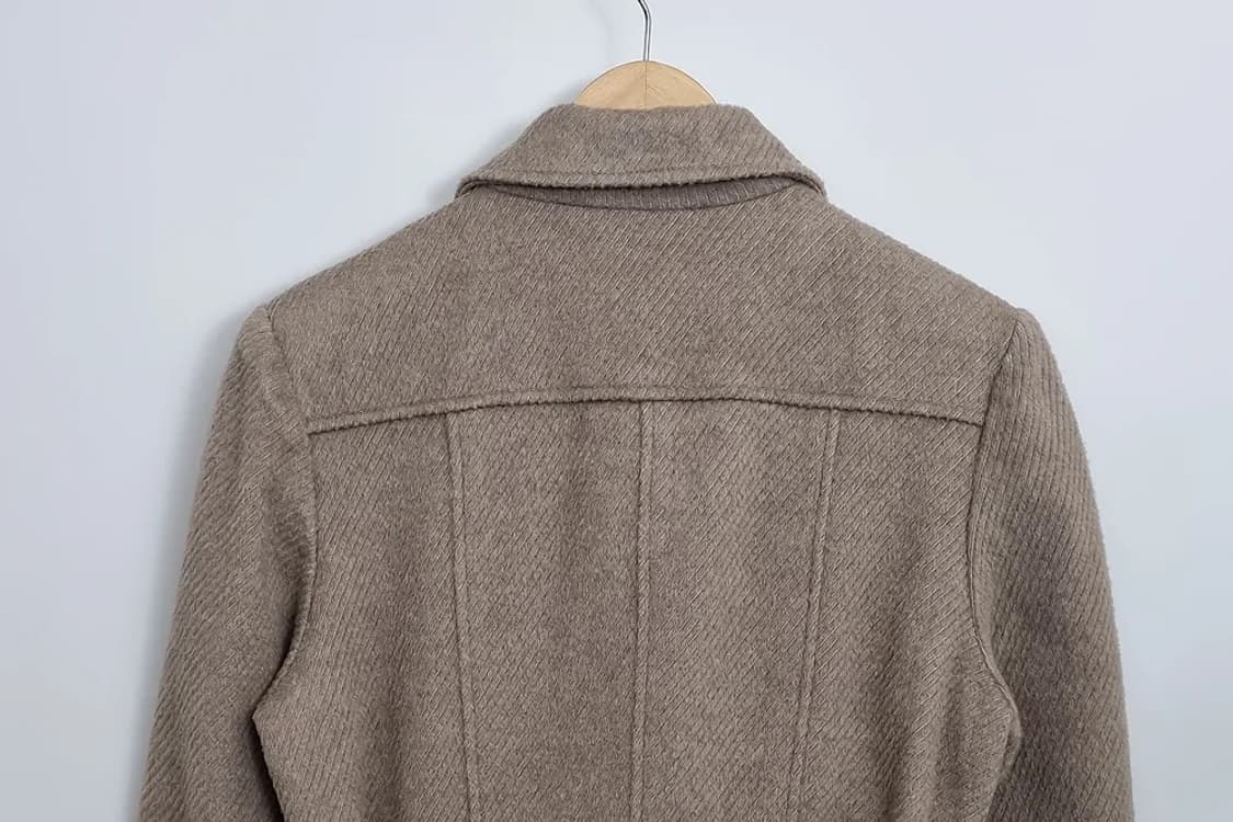 MAYLINE 베이지 벨트 숏코트 상품이미지5