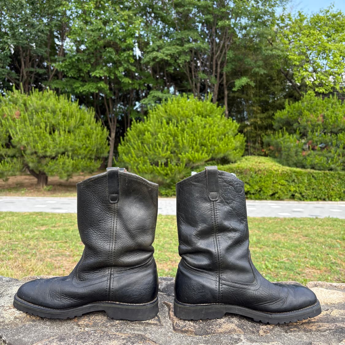 굿이어 Goodyear 블랙 플레인 웨스턴 부츠 상품이미지5