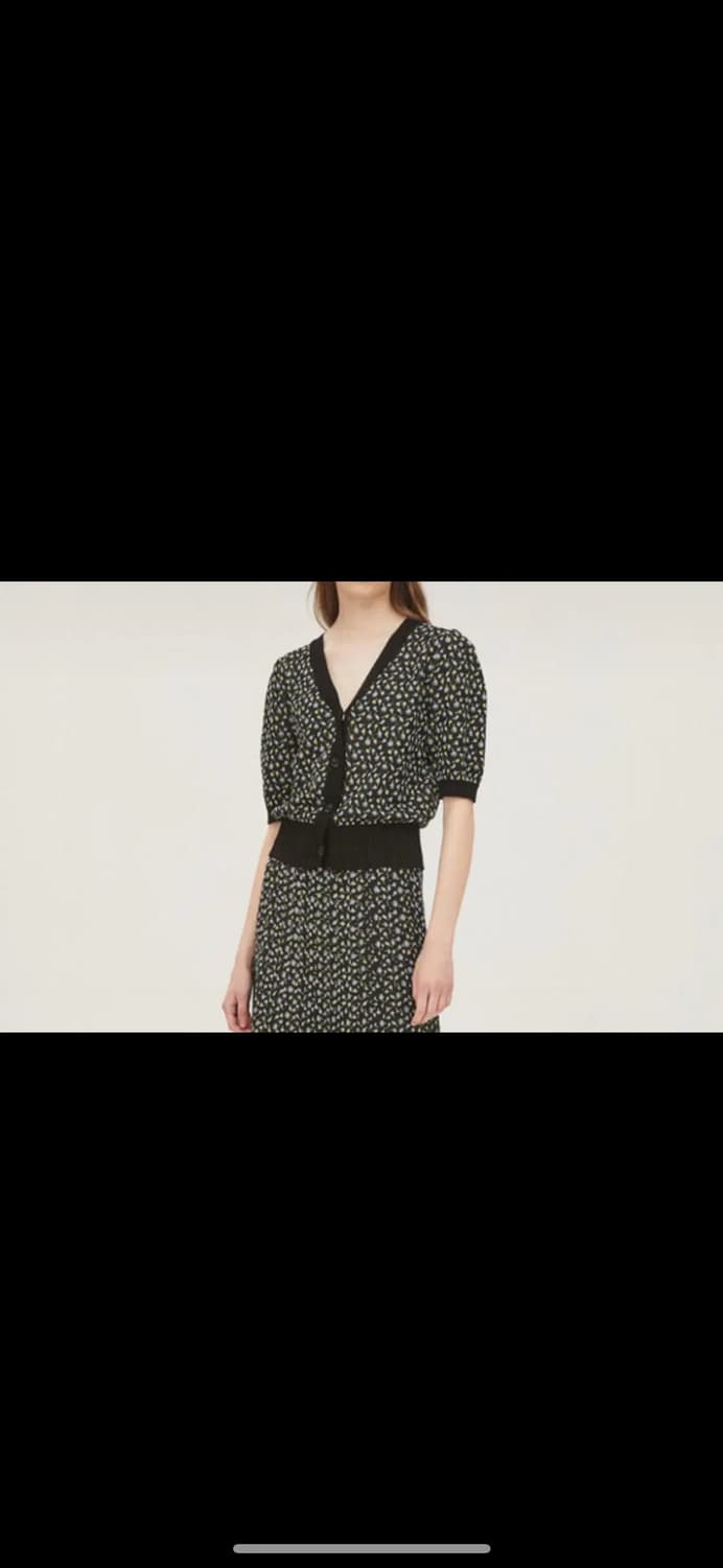 시슬리 플라워 자카드 가디건 상품이미지2