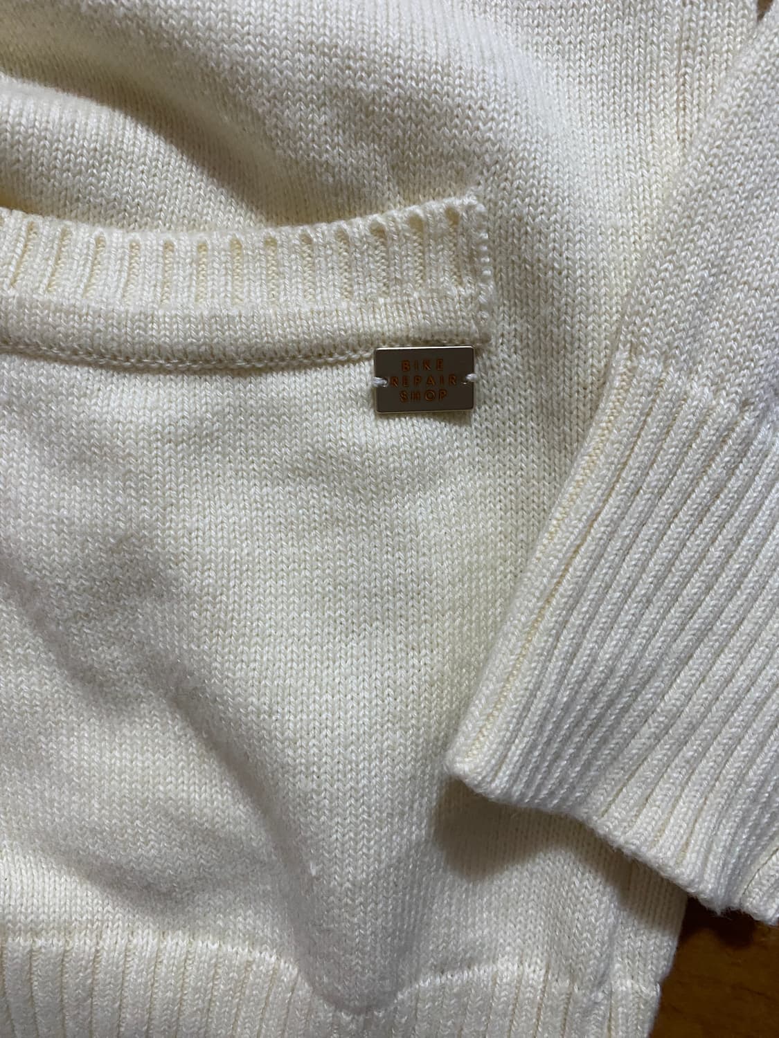 (미착용) 빈폴 간절기 가디건 머스타드/아이보리 (95) 상품이미지3