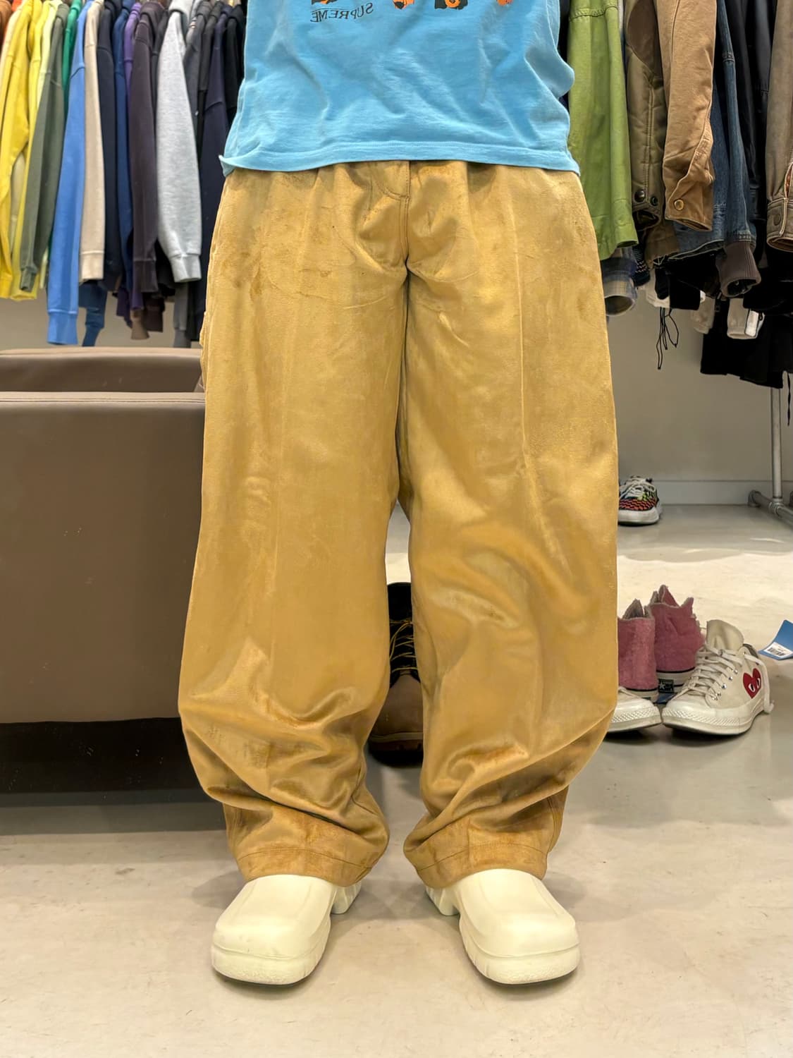 RÊVE JEANS | 레브 진 페이크 스웨이드 팬츠 상품이미지8