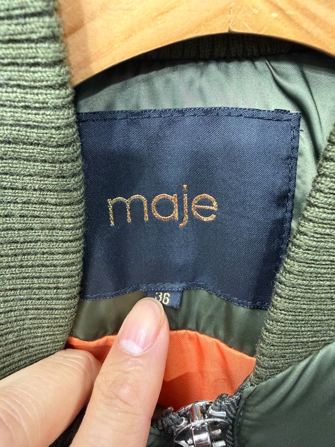 정품) 마쥬 여성 오버핏 이중패딩 36 상품이미지6