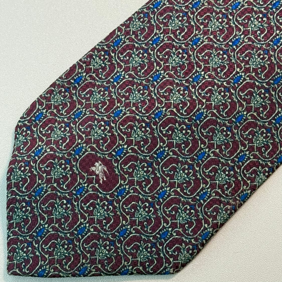 버버리 Burberry 빈티지 레트로 실크 넥타이 상품이미지2