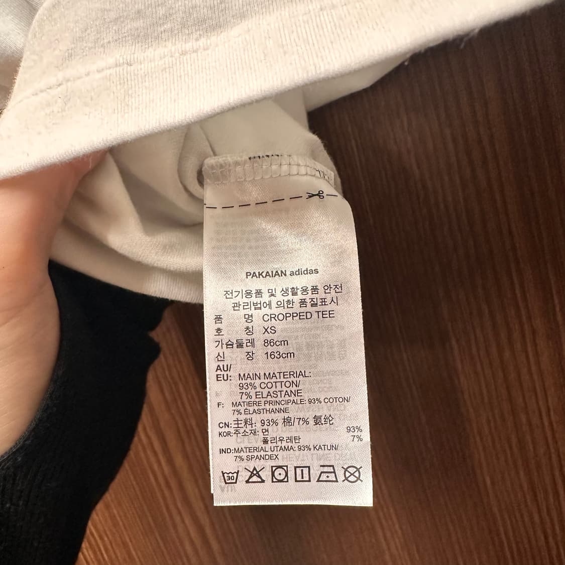 아디다스 크롭 반팔티셔츠  상품이미지3
