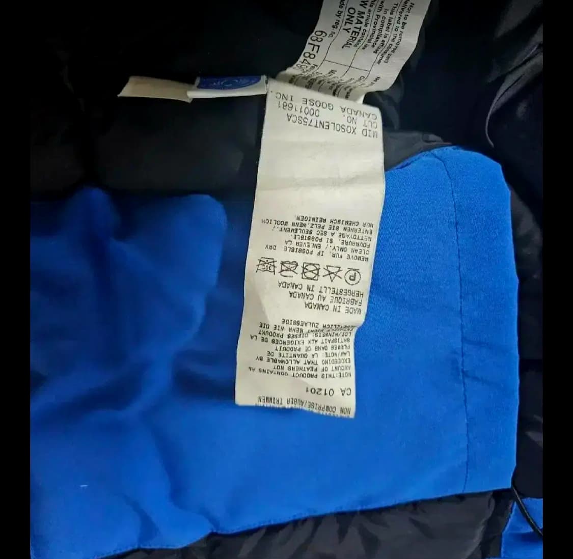 캐나다산 정품 캐나다구스 PBI 블루 한정판 M/M 팝니다 상품이미지6