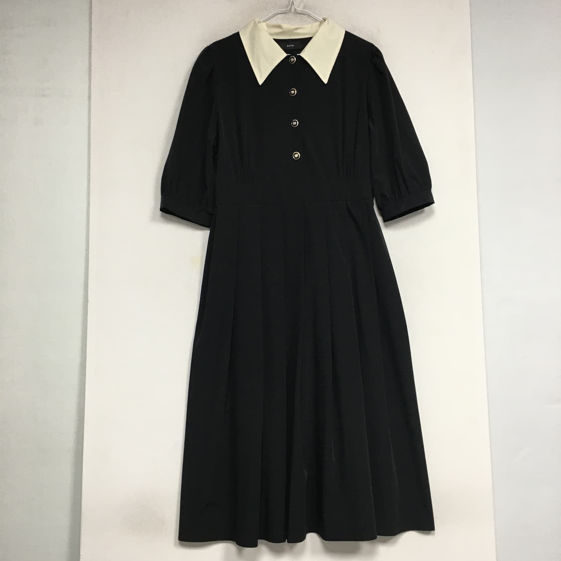 SATIN 샤틴 카라 플레어 원피스 55 상품이미지2