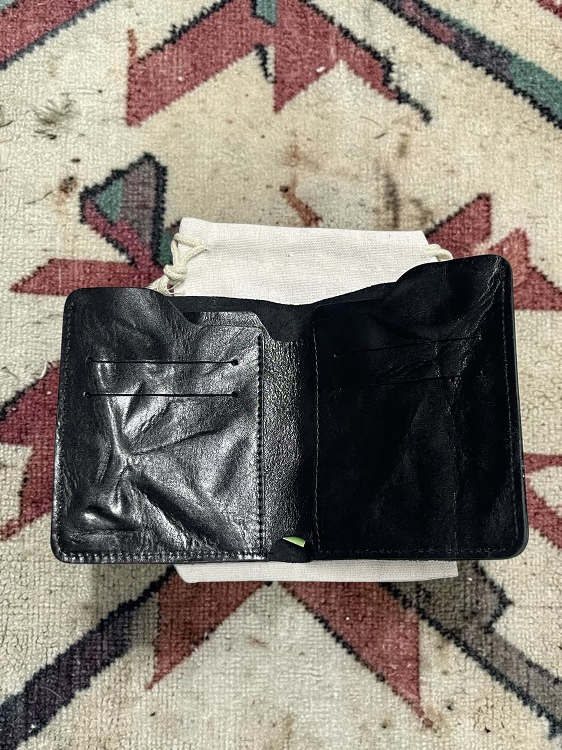 빈티지 에이징 크리즈 소가죽 슬림 반지갑  상품이미지7