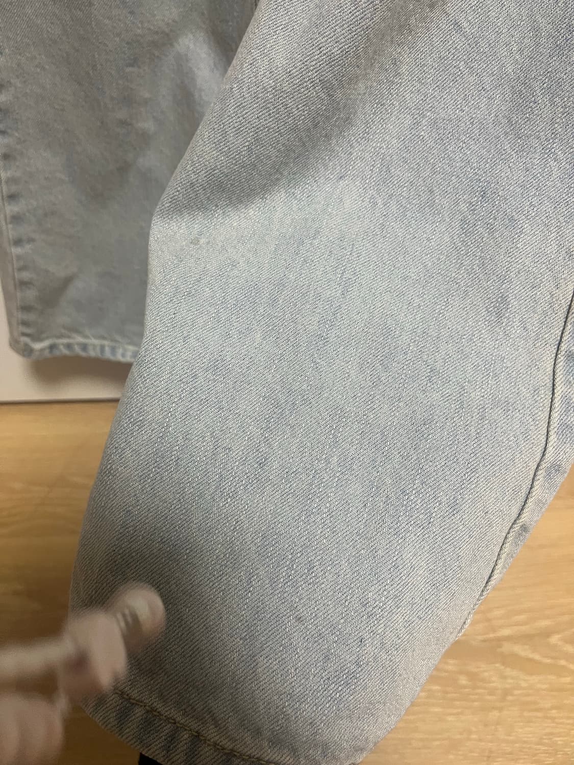 스컬프터Double waist boots cut denim Ice바지 상품이미지5