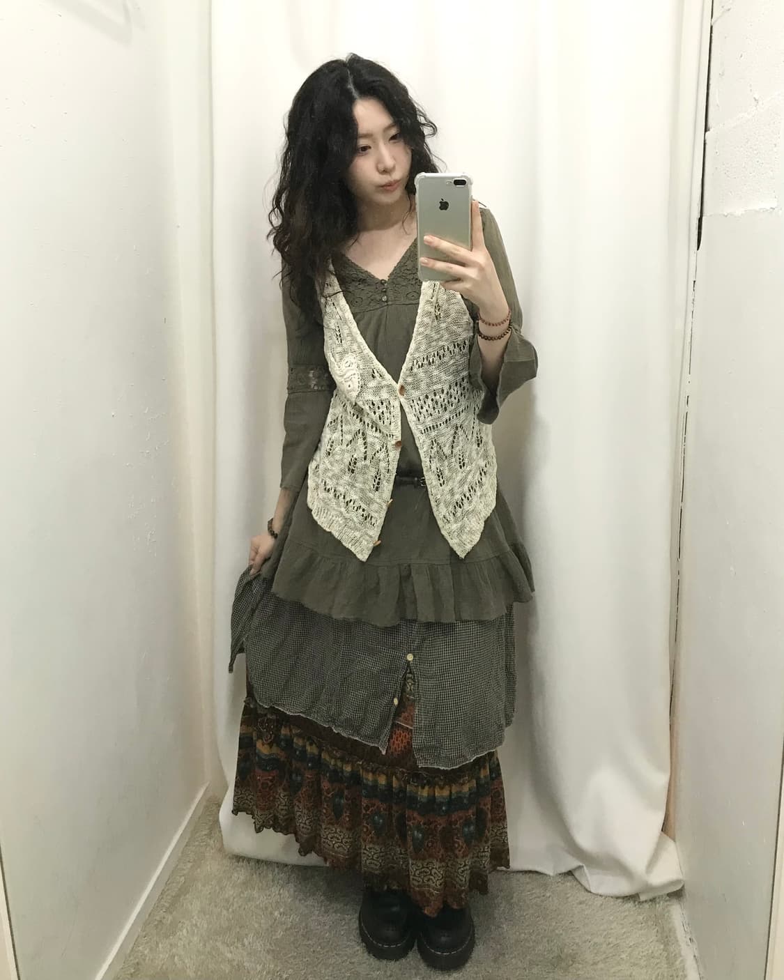 카키 히피 코디 세트 🌲 상품이미지1