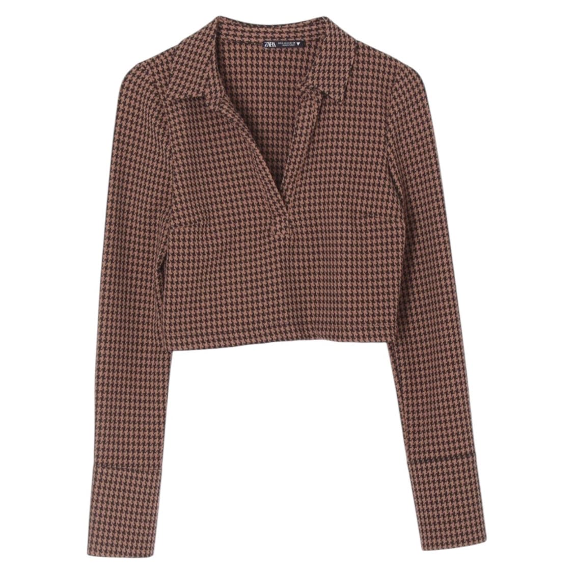 자라 ZARA 하운드투스 크롭 블라우스 셔츠 상품이미지1