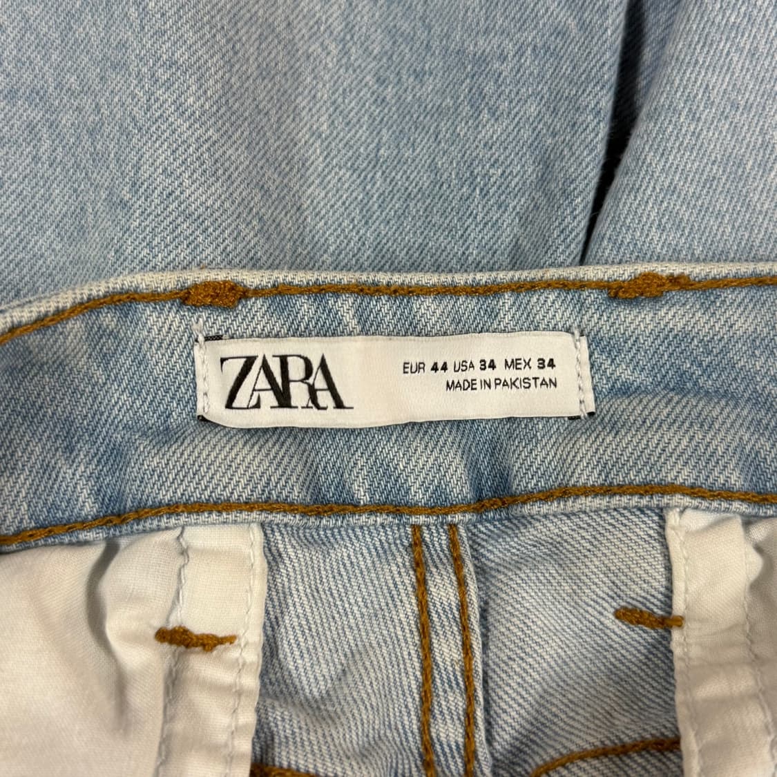 [34] ZARA 자라 데님 반바지 팬츠 라이트 블루 상품이미지6