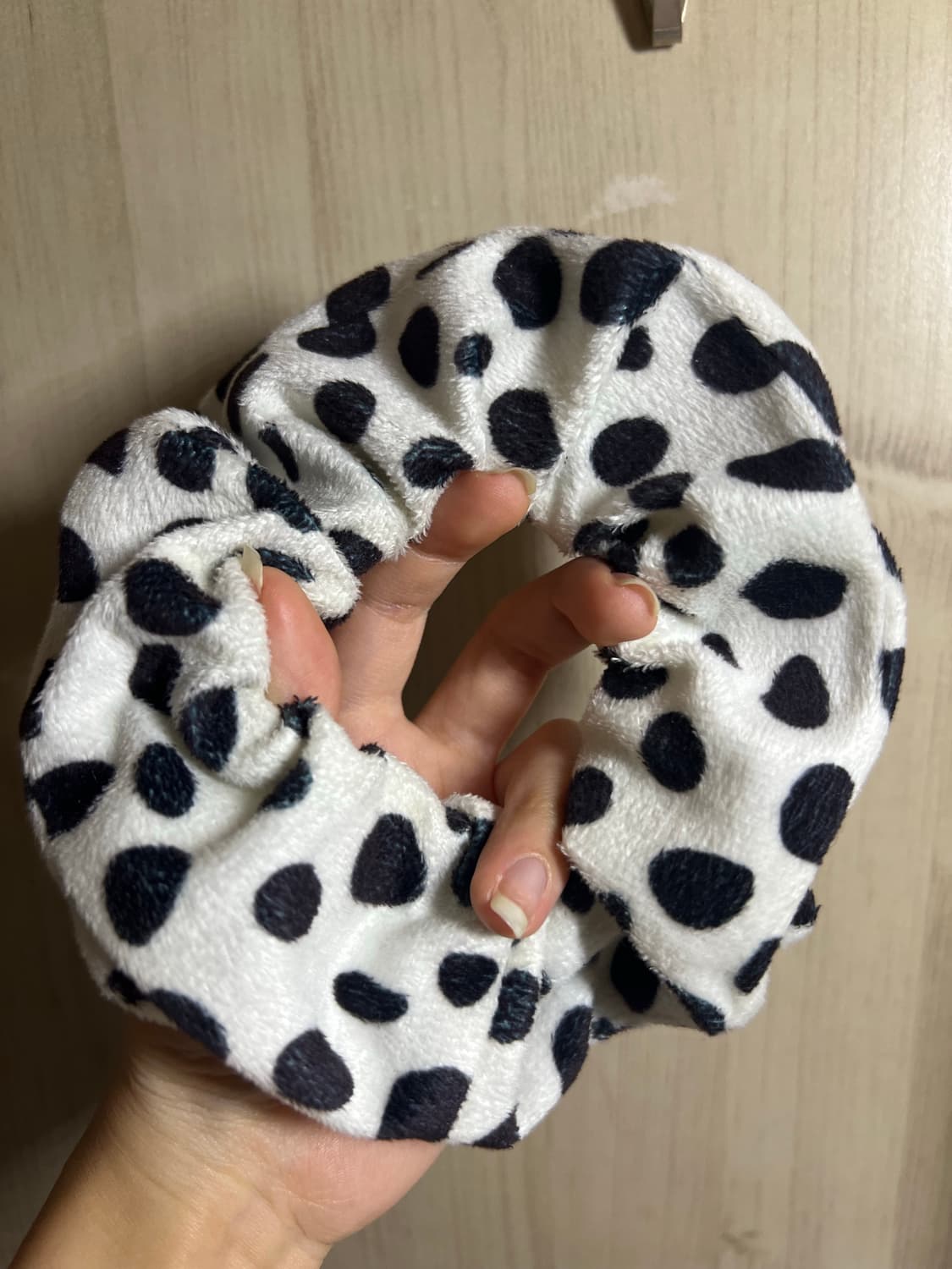 갸루 젖소 밀크카우 헤어 슈슈 스크런치 곱창밴드 상품이미지3