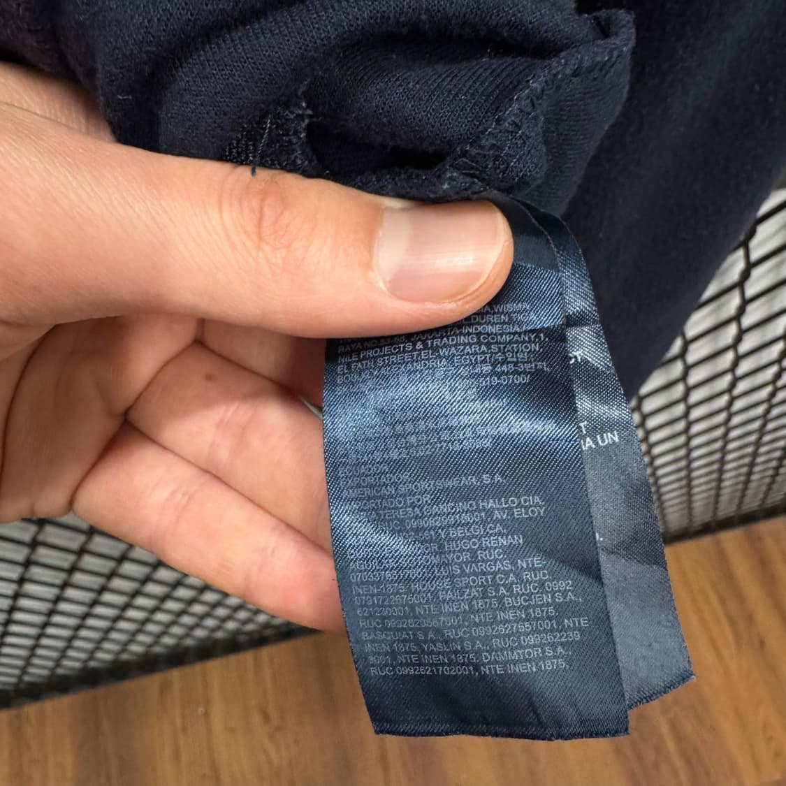 18F/W 타미힐피거 집업 자켓 헤리티지 플래그 금색 지퍼 디테일 네이비 상품이미지8