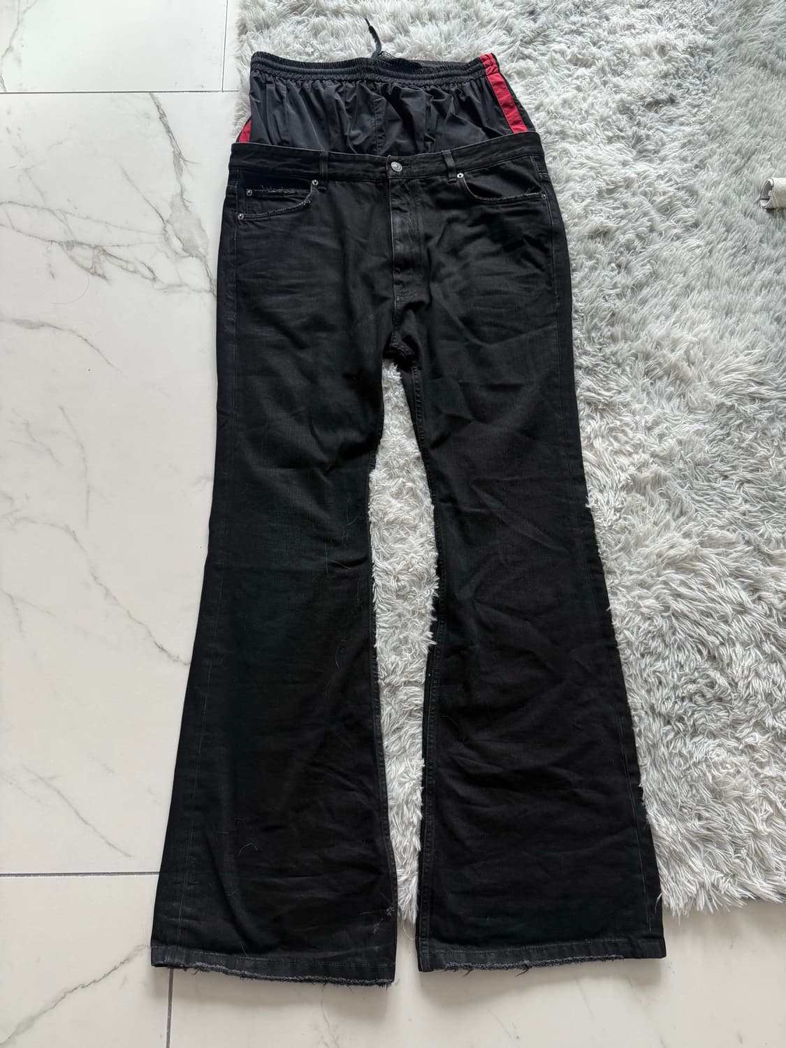 발렌시아가 레이어드 플레어 팬츠 L 상품이미지2