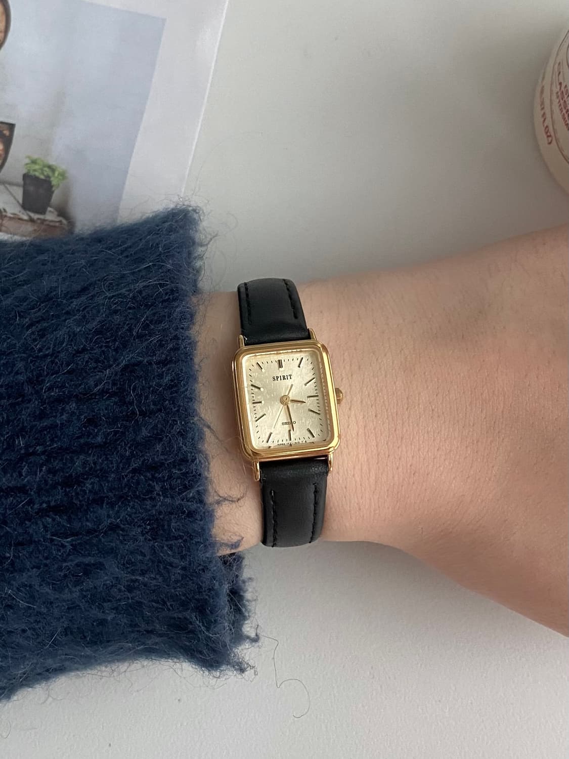 Seiko 세이코 스피릿 스퀘어 쿼츠 골드 레이디스 상품이미지5