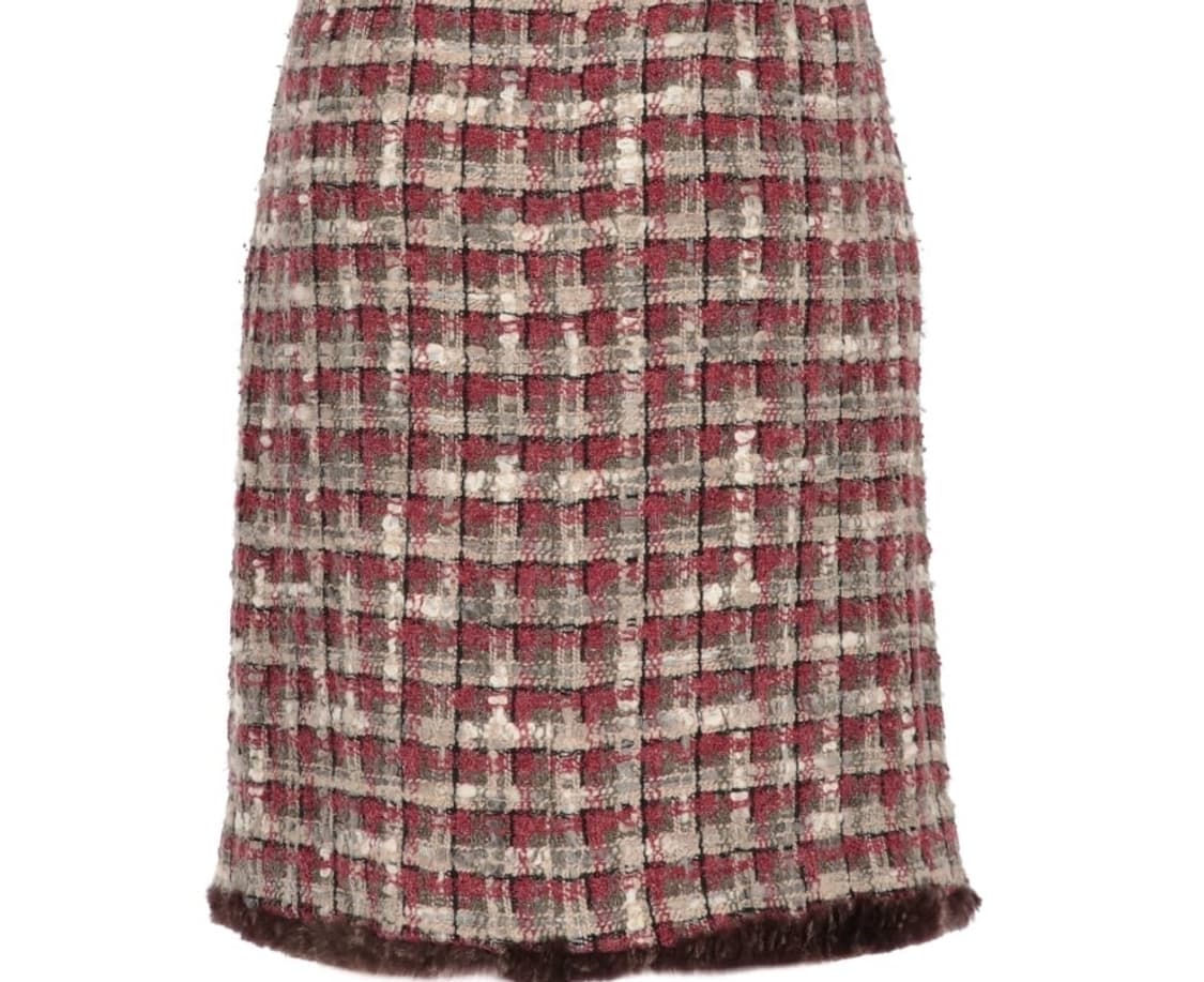 [BEST] 샤넬(CHANEL) 트위드 퍼 트리밍 미디 스커트
 상품이미지2