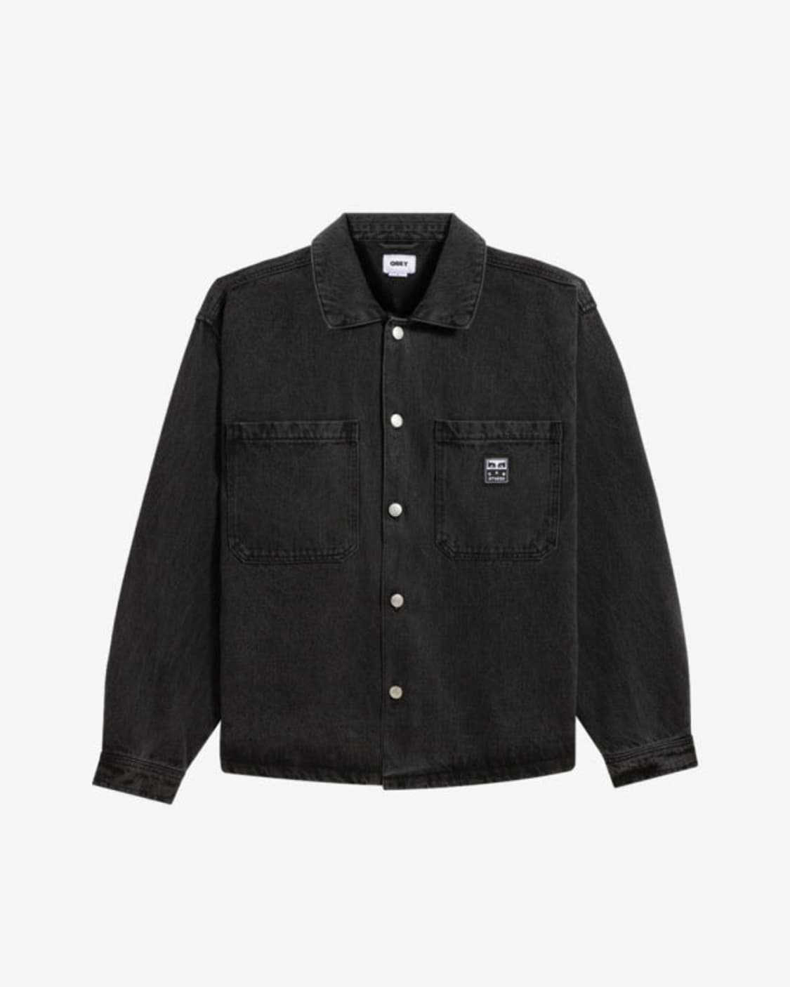 아이앱 스튜디오 x 오베이 페인터스 셔츠 자켓 더스티 블랙 L 상품이미지1