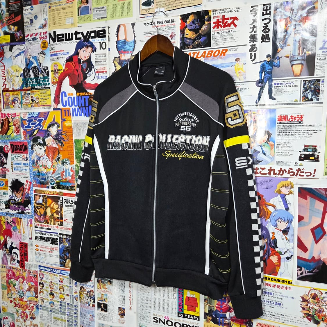 빈티지 EXR 니트 배색 레이싱 져지 트랙탑 상품이미지2