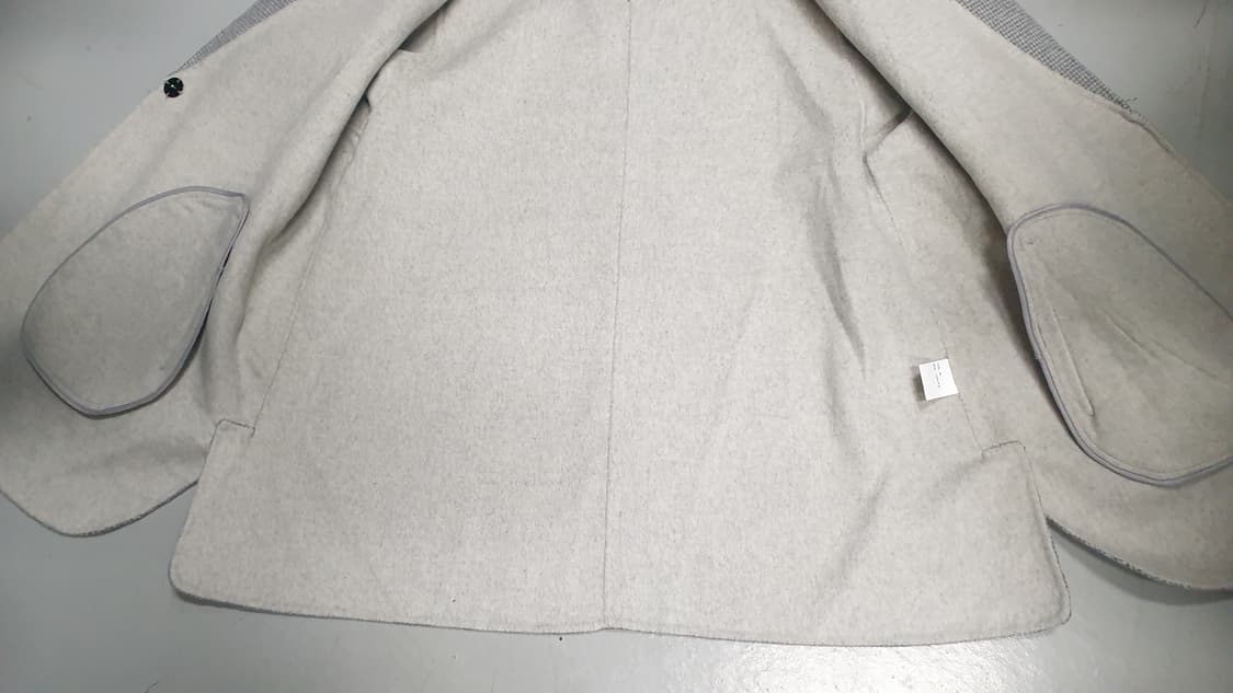 핸드메이드 울  100% 회색 코트 M사이즈 상품이미지9