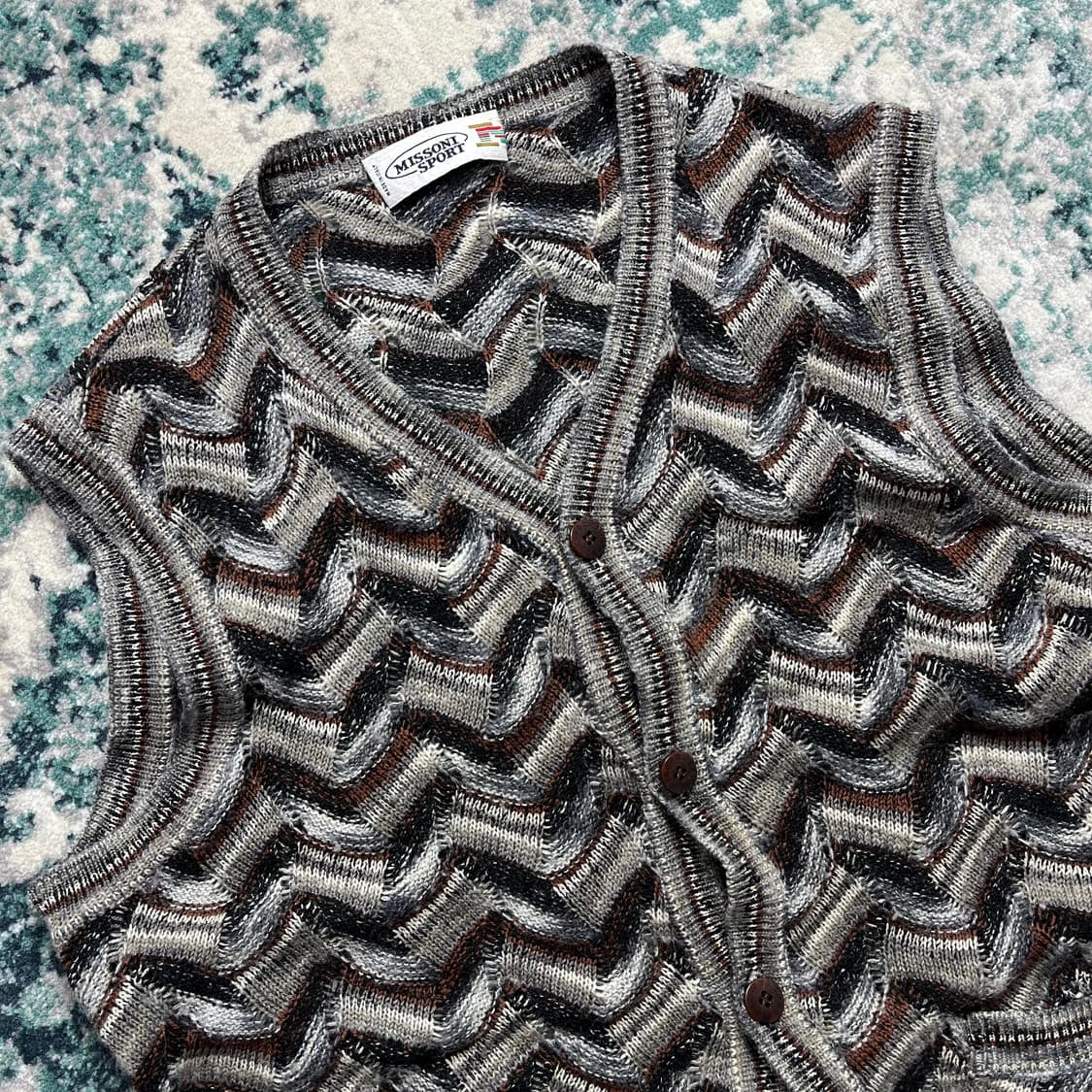 Missoni Sport 미쏘니 패턴 니트 스웻 베스트(M) 상품이미지2