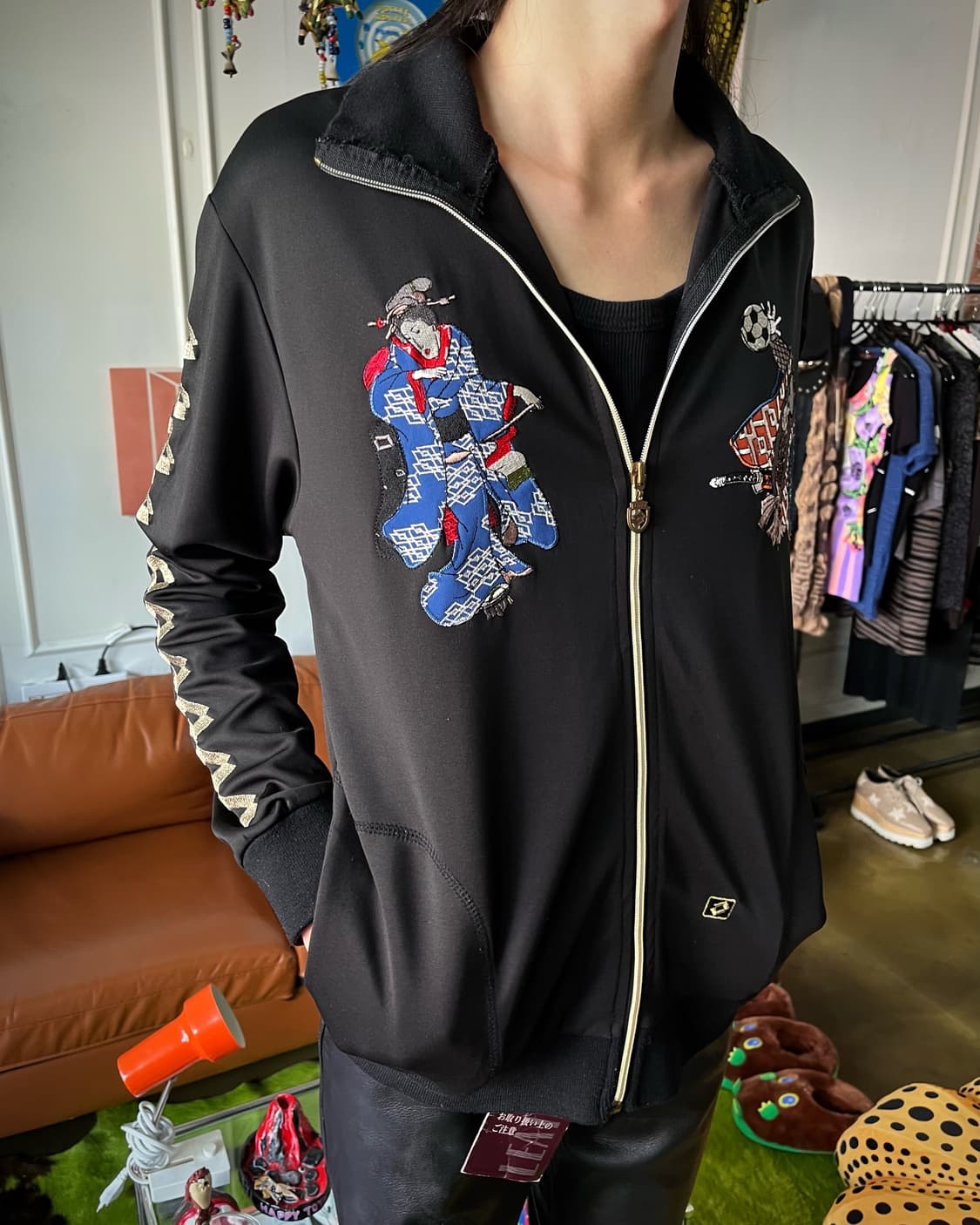 90-00s Lotto Japan Ukiyoe Emboridery JK 상품이미지2