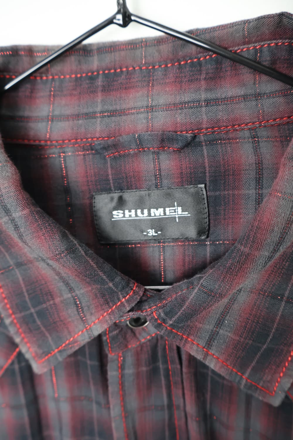 JPN Western Plaid Shirt Overfit 상품이미지3