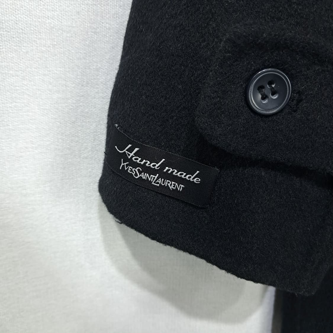CN960 L 입생로랑 뿌르 옴므 핸드메이드 울 코트 상품이미지8