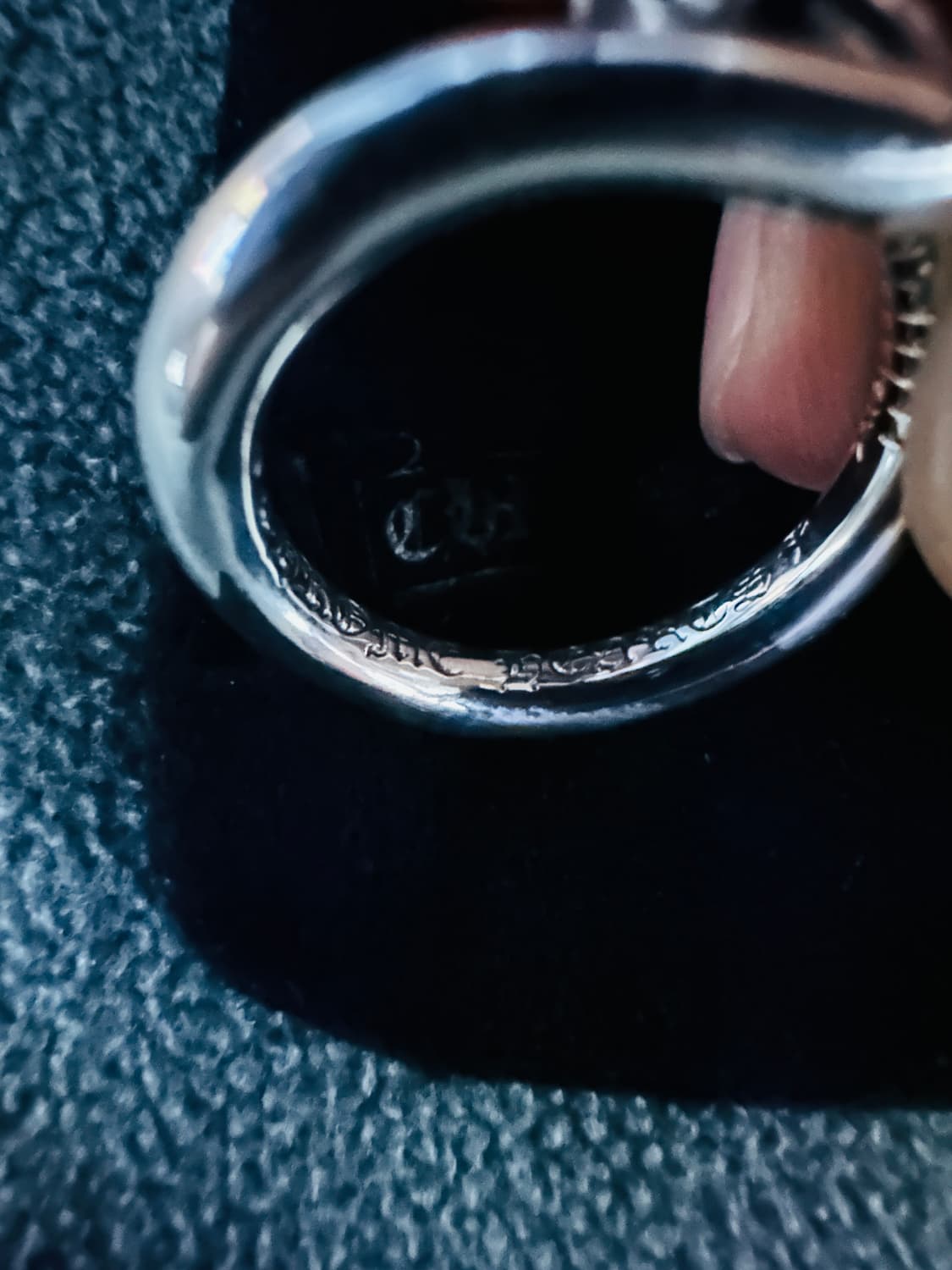 [US7] 크롬하츠 크로스볼 네일 실버링 상품이미지6