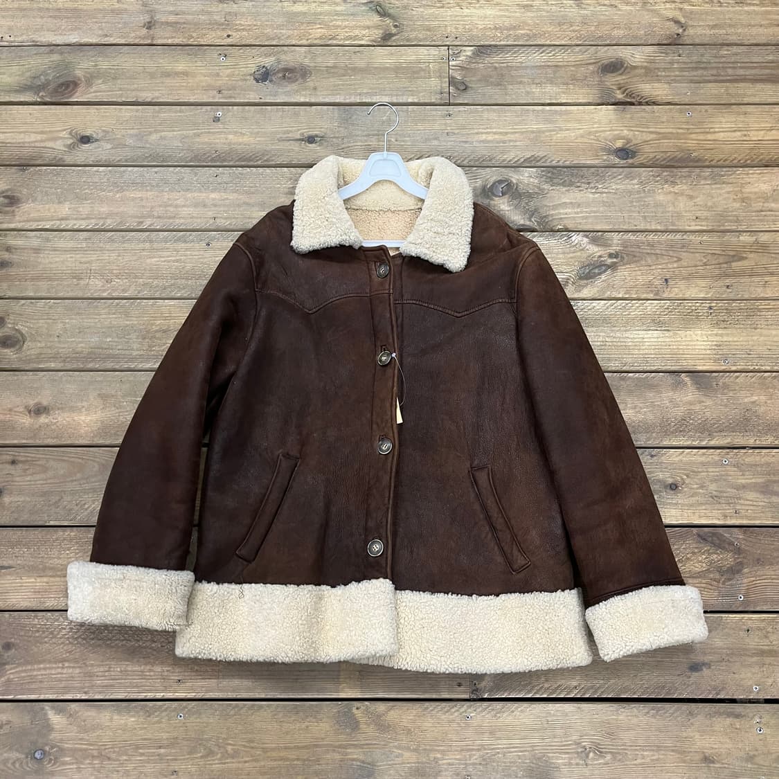 빈티지 이태리 양가죽 무스탕 상품이미지1