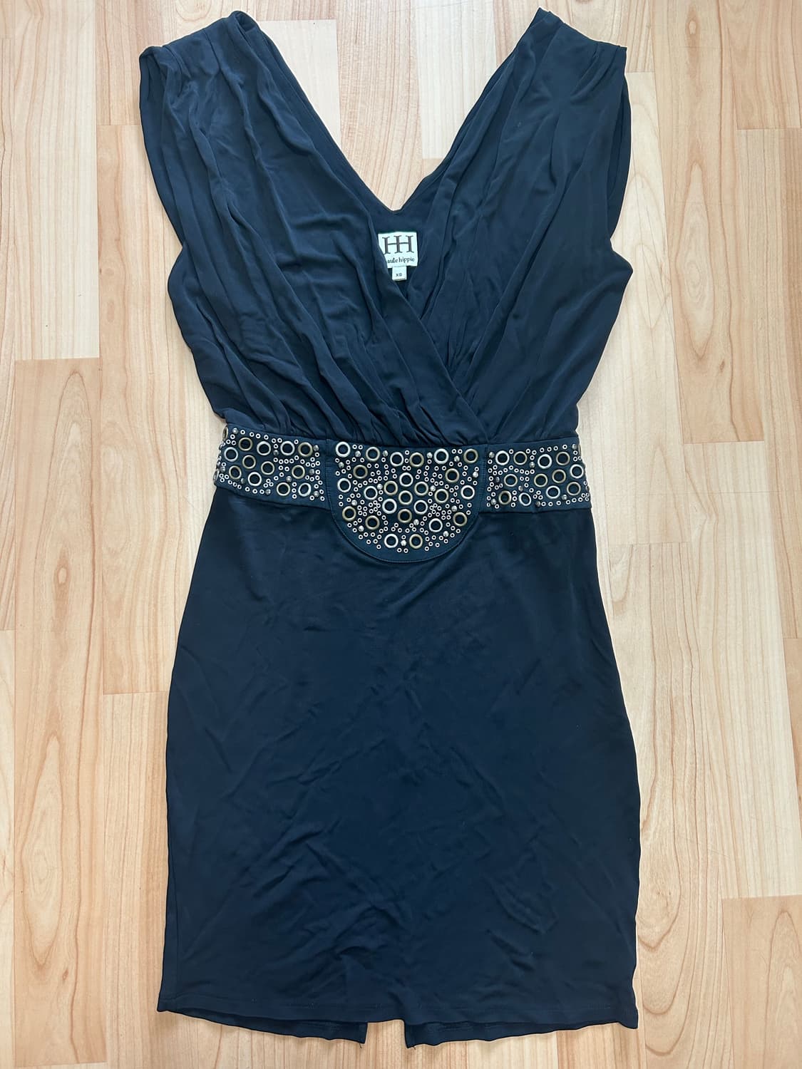 오네갸루 고스펑크 드레이프 탑 원피스 상품이미지3