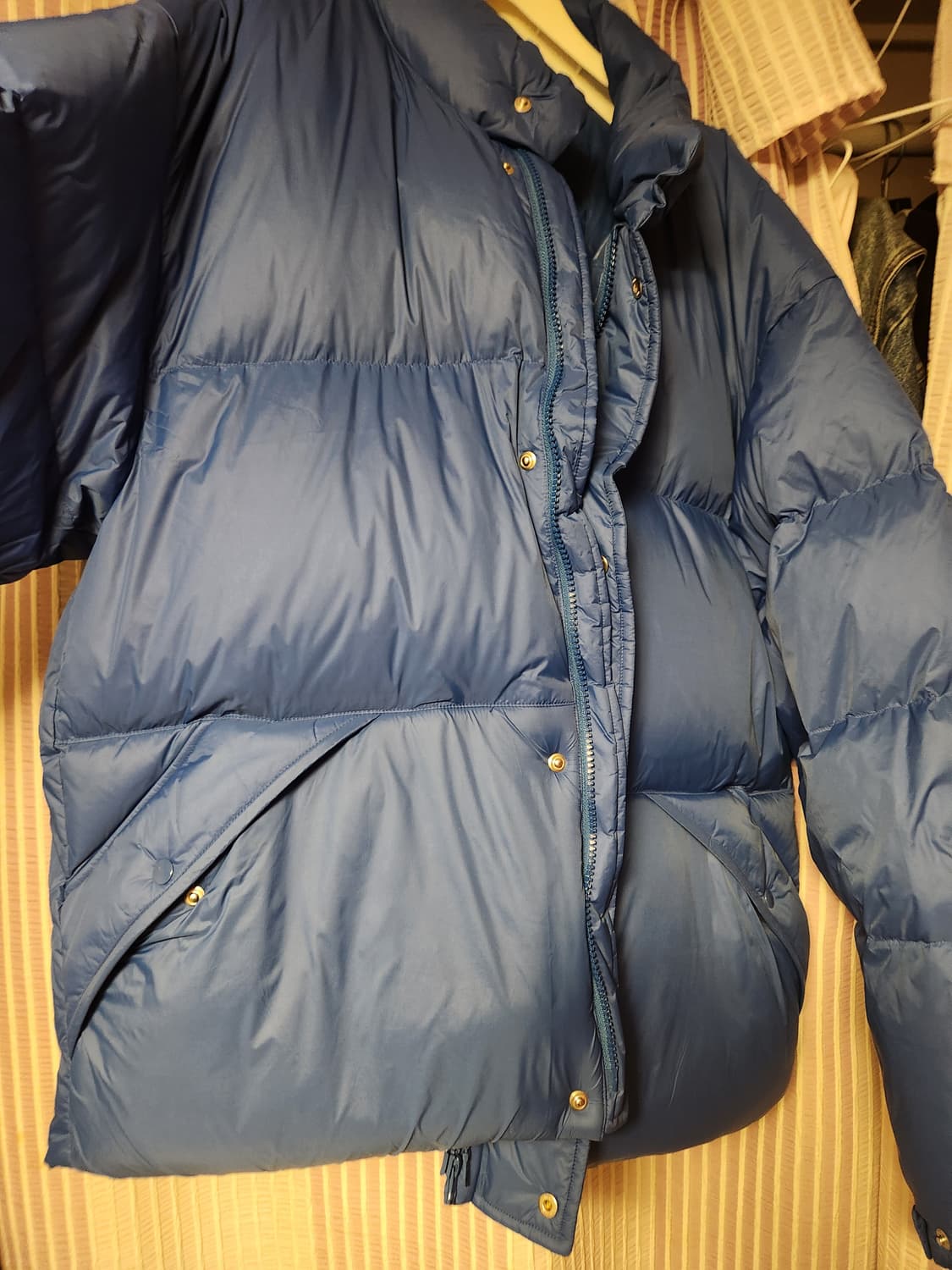 토마스모어  미쉐린 숏 다운 패딩 블루 상품이미지3