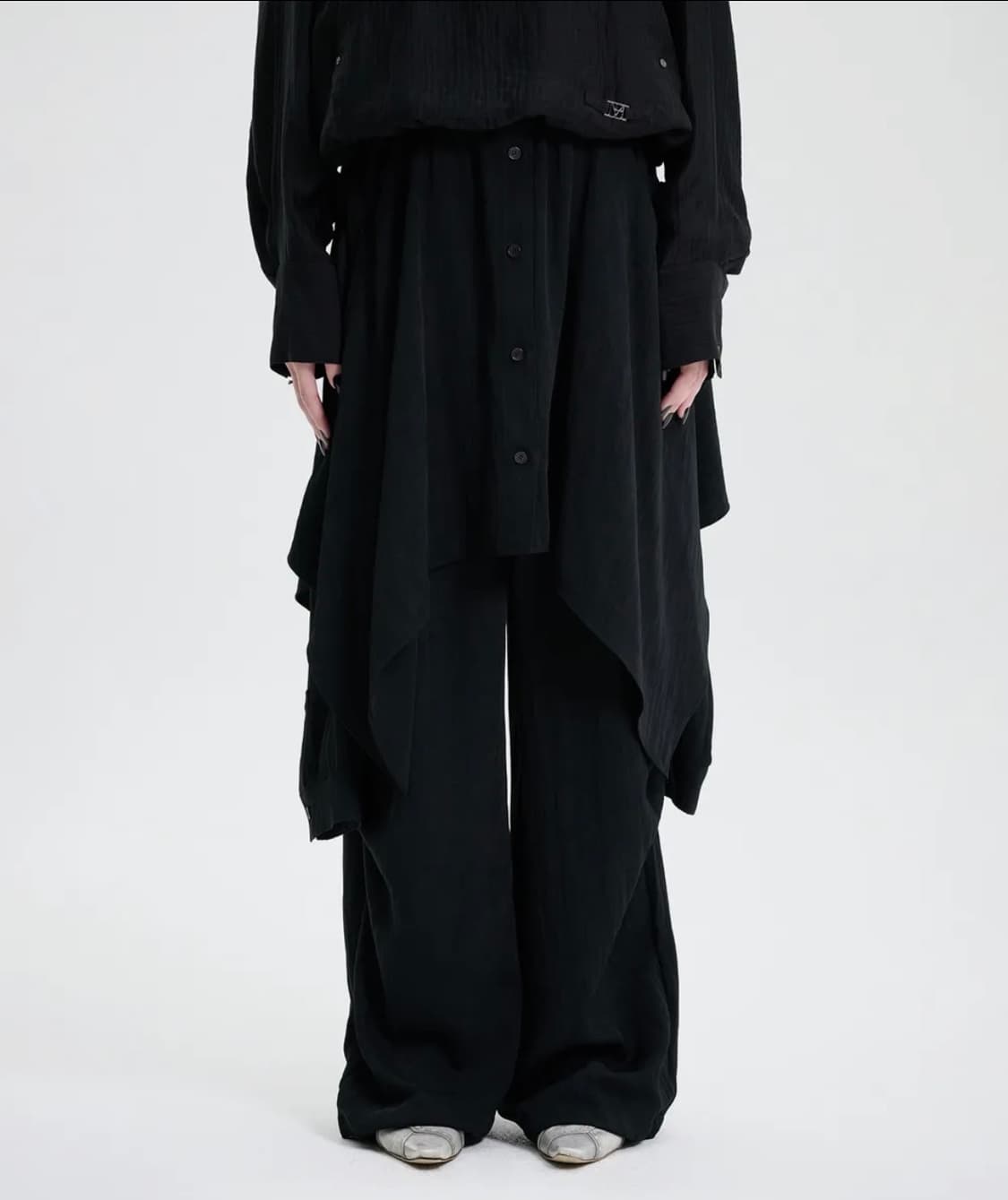 트리밍버드 셔츠 레이어드 팬츠 Shirt-Layered Pants 상품이미지1