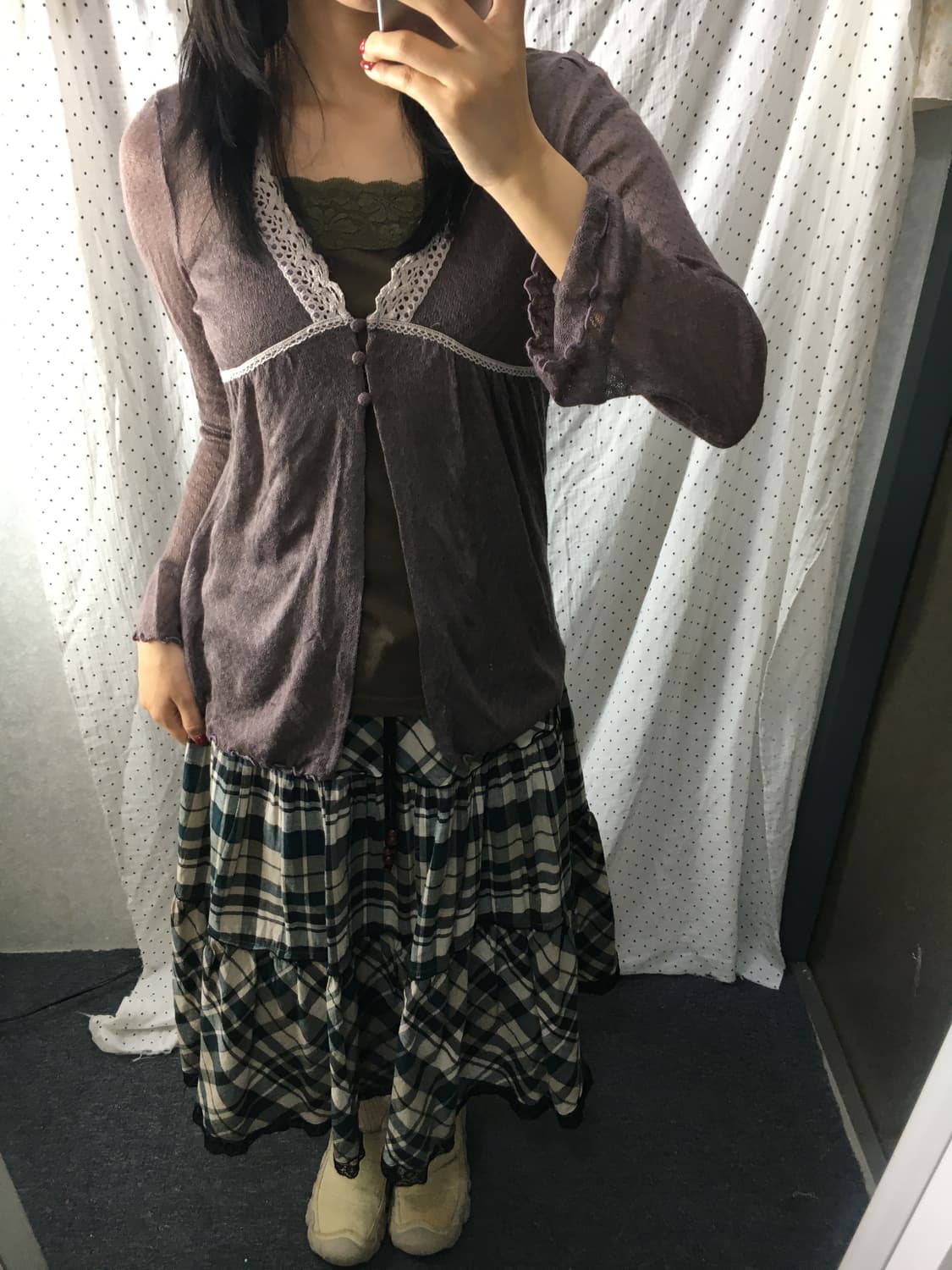 보라 레이스 가디건 나시 세트 상품이미지3