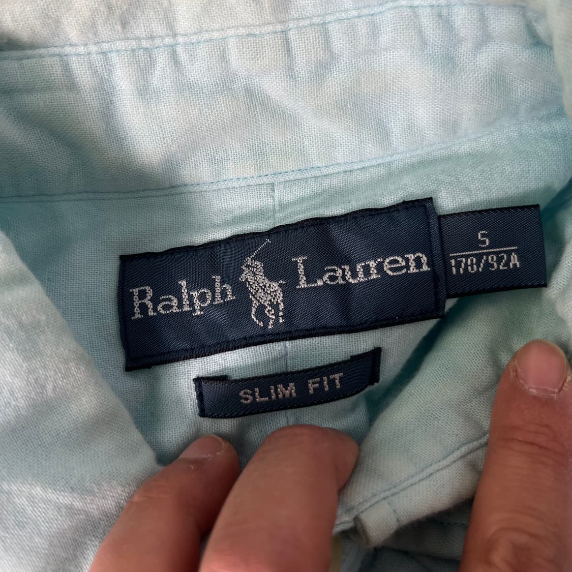 95 폴로랄프로렌 스카이블루 코튼 셔츠 상품이미지4