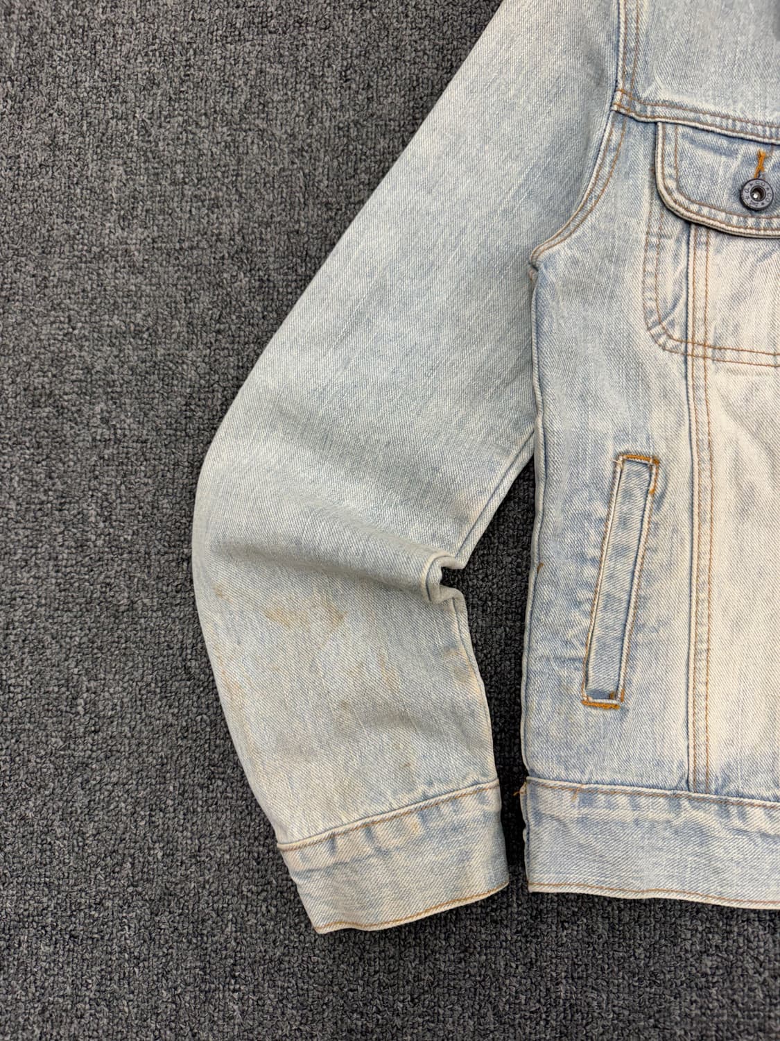 OS)c.co.co빈티지 여성 연청 데님 자켓 상품이미지3
