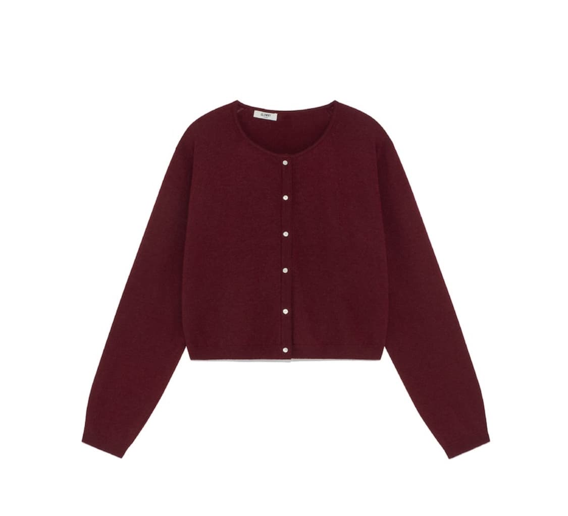 글로니 클래식 루즈핏 가디건(wine) 상품이미지1