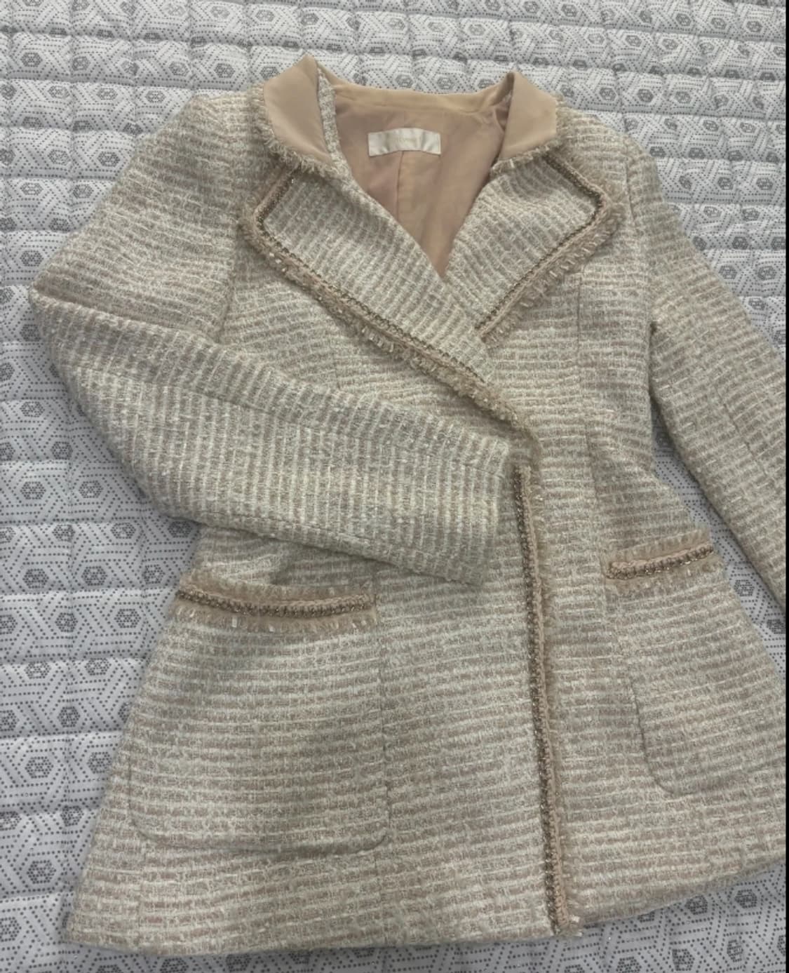 아니베에프 Antivee f. 트위드 자켓 ~55 상품이미지2