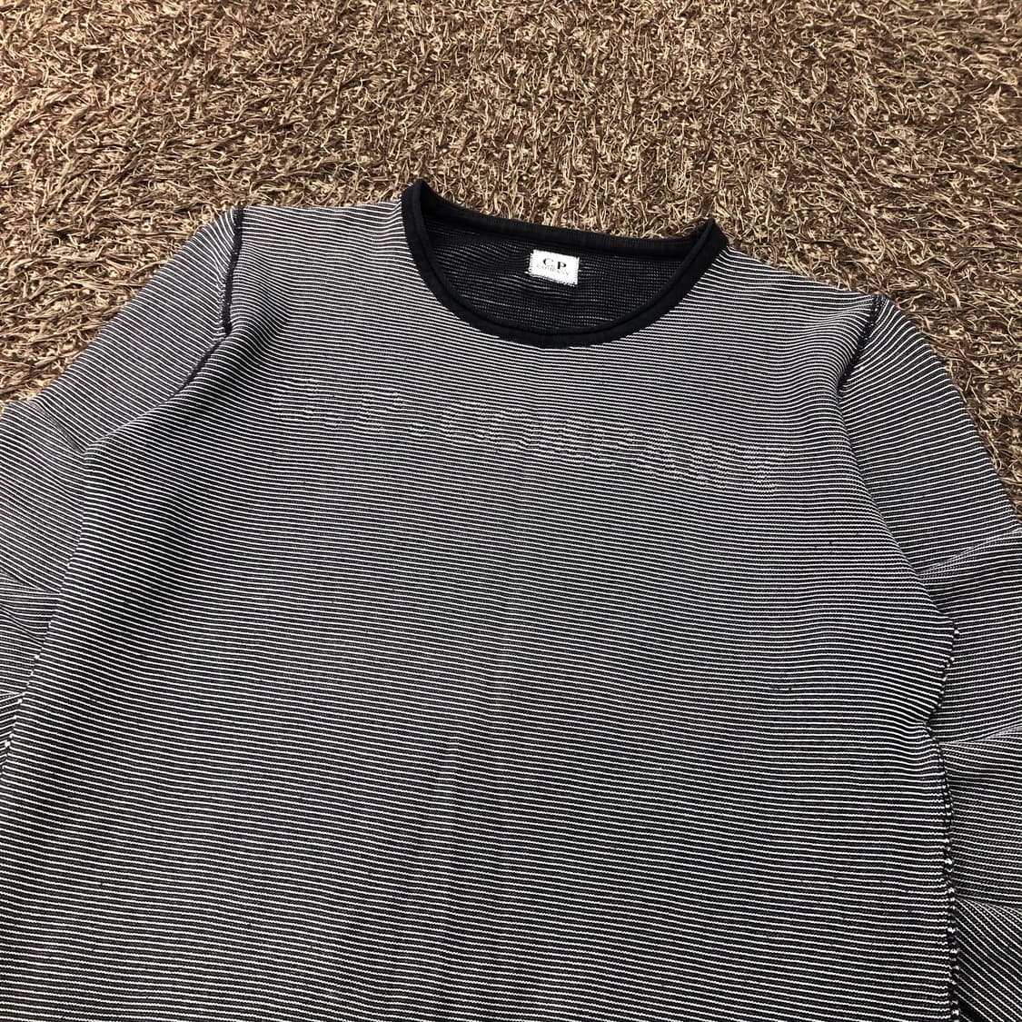 CP컴퍼니 레터링 스트라이프 코튼 니트 상품이미지2