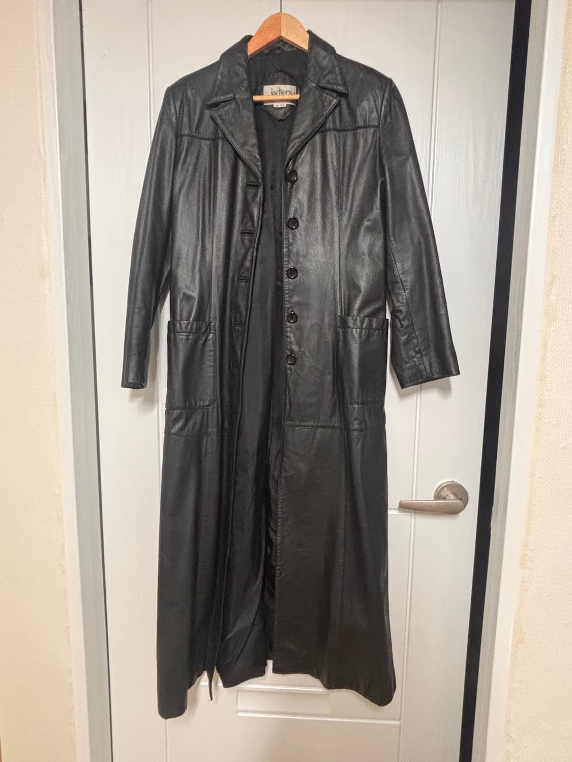 리얼 레더 롱 코트 상품이미지2