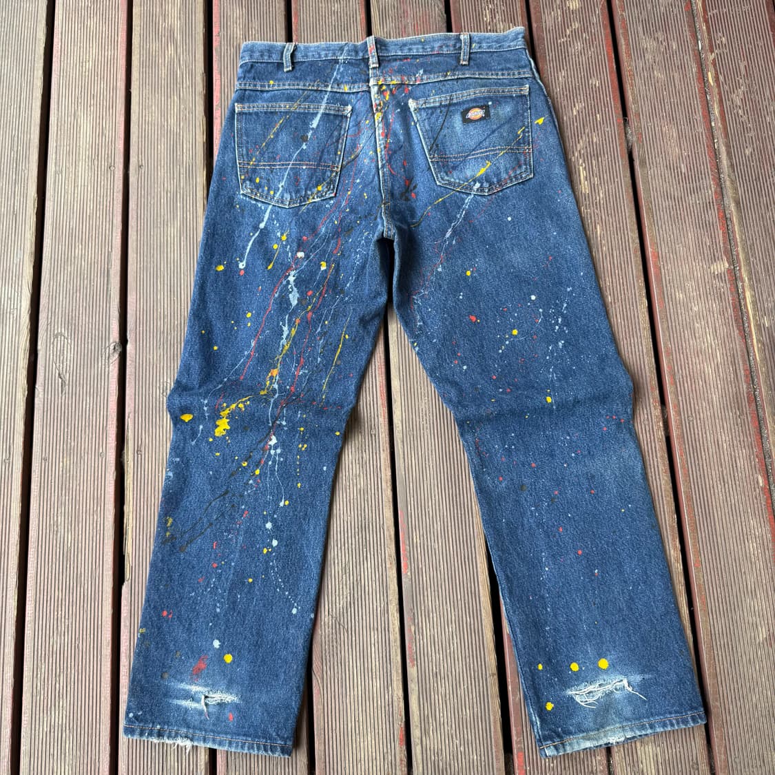 디키즈 페인팅 더티워싱 데님팬츠 상품이미지2