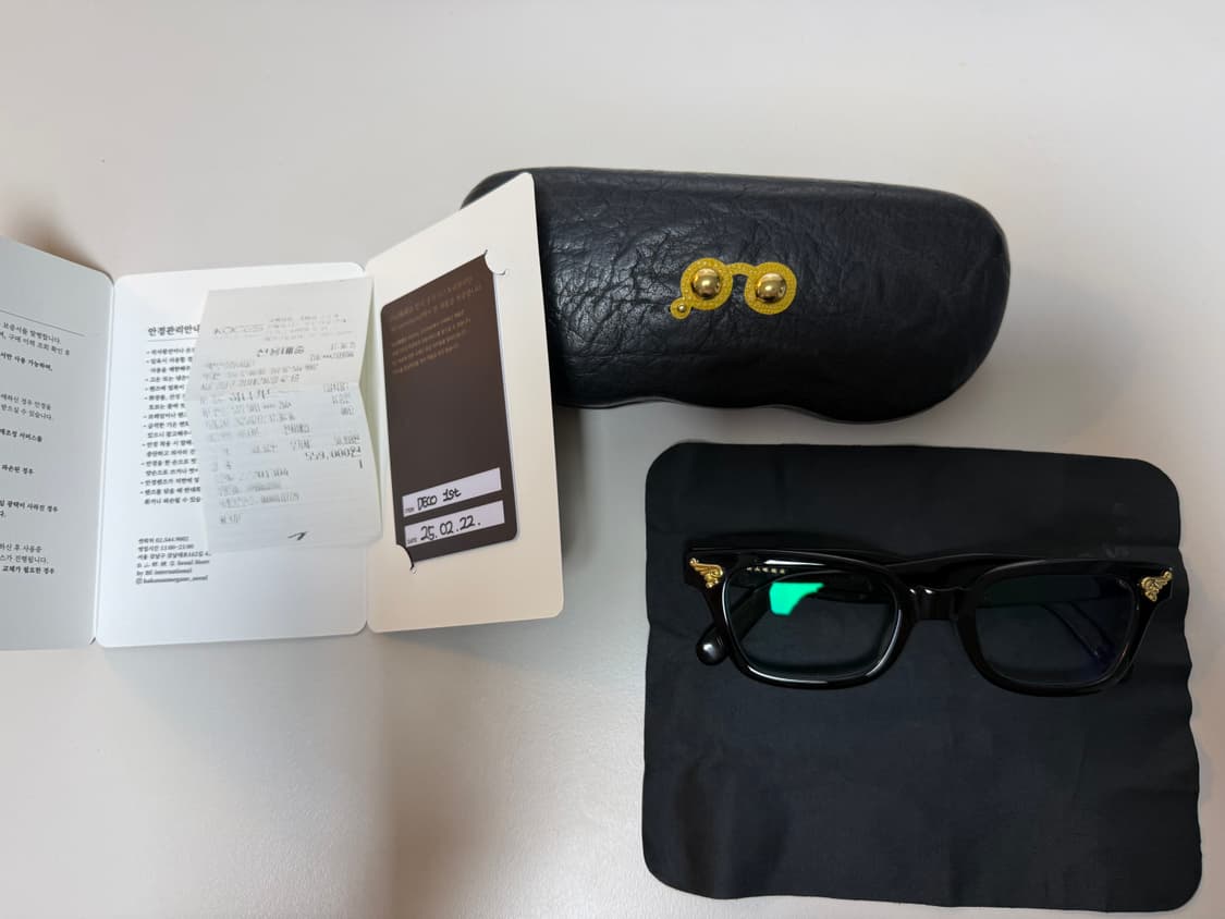 백산안경(하쿠산안경)데코퍼스트(골드윙) 상품이미지1