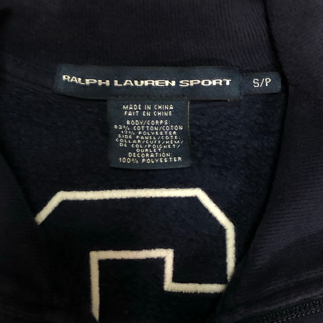 폴로 랄프로렌 빅포니 USA 성조기 네이비 코튼 집업 상품이미지4