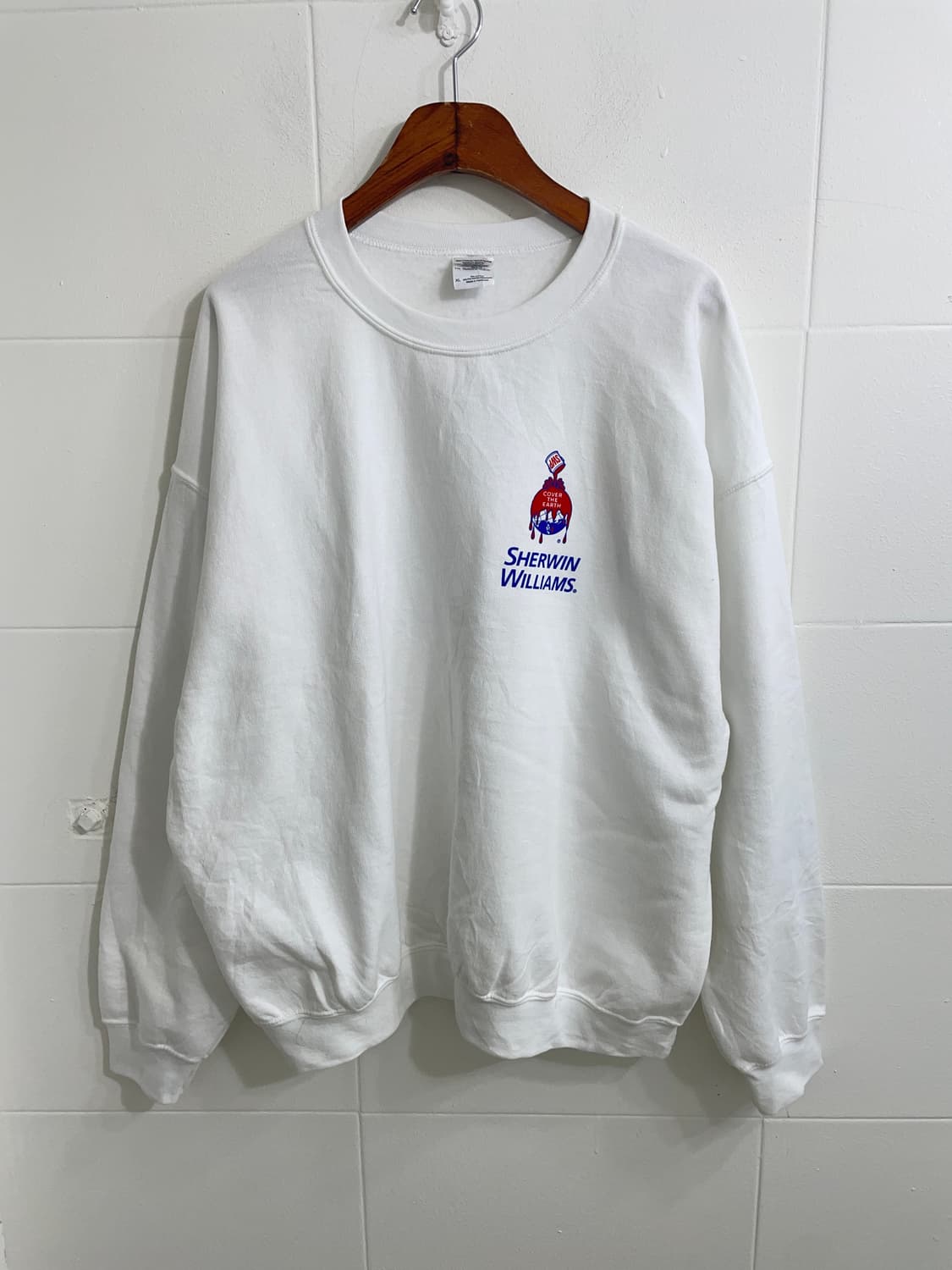 챔피온 블루 화이트 새틴 자켓 올드스쿨 스트릿 코디 세트 상품이미지6