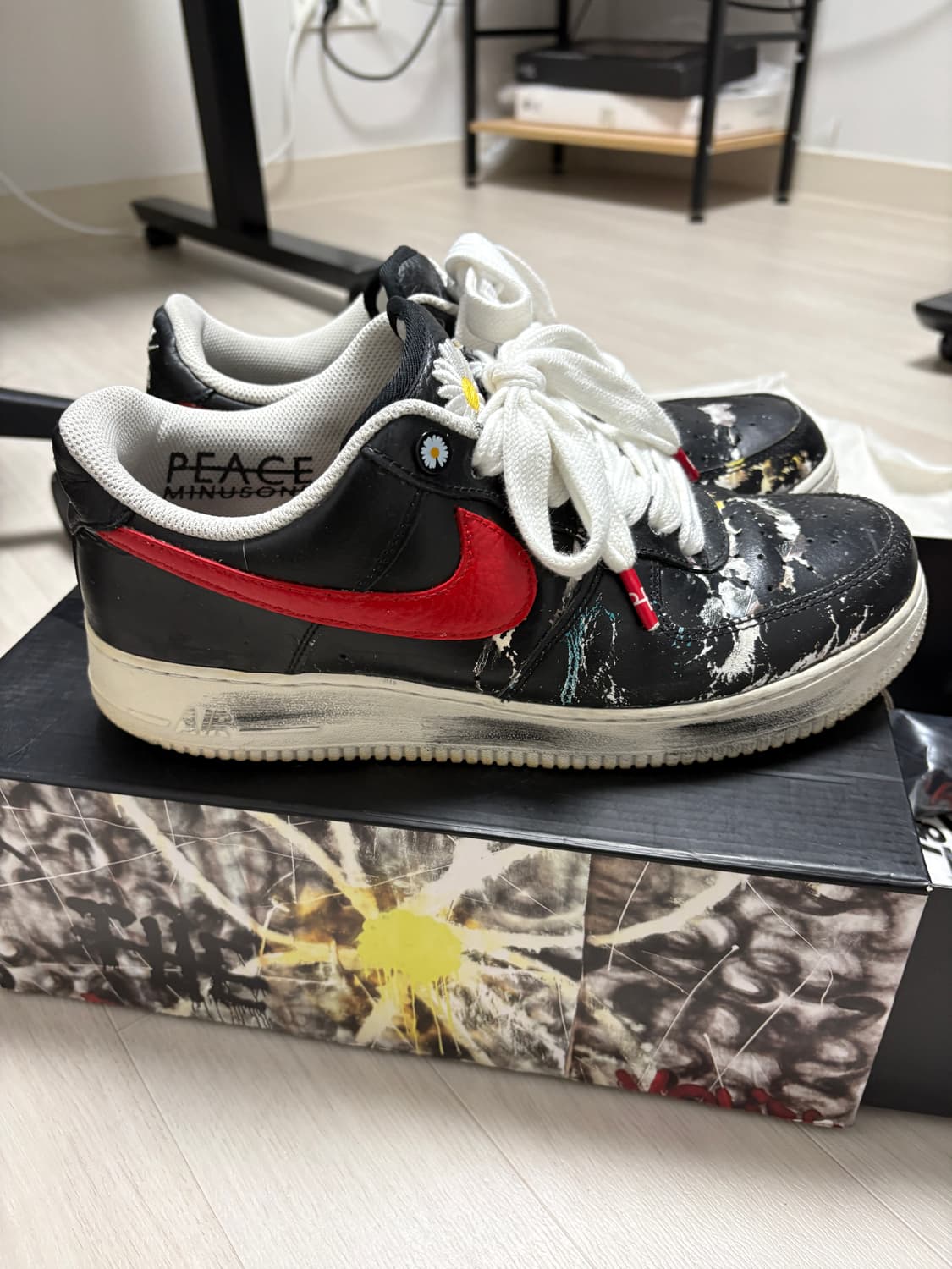 나이키 피마원 지디 포스 1.0 레드 스우시 커스텀 280mm 상품이미지4