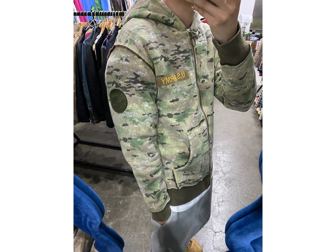 아비렉스 밀리터리 패치워크 후드집업  상품이미지6