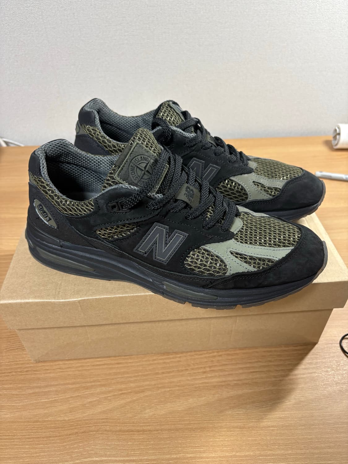 뉴발란스x스톤 아일랜드 991v2 올리브 블랙 280 상품이미지2