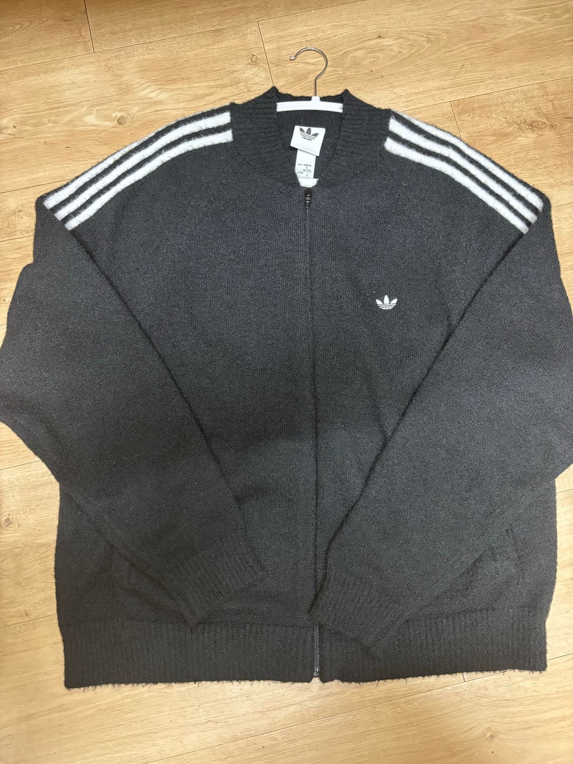 아디다스 니트 슈퍼스타 트랙탑 블랙 저지 상품이미지2