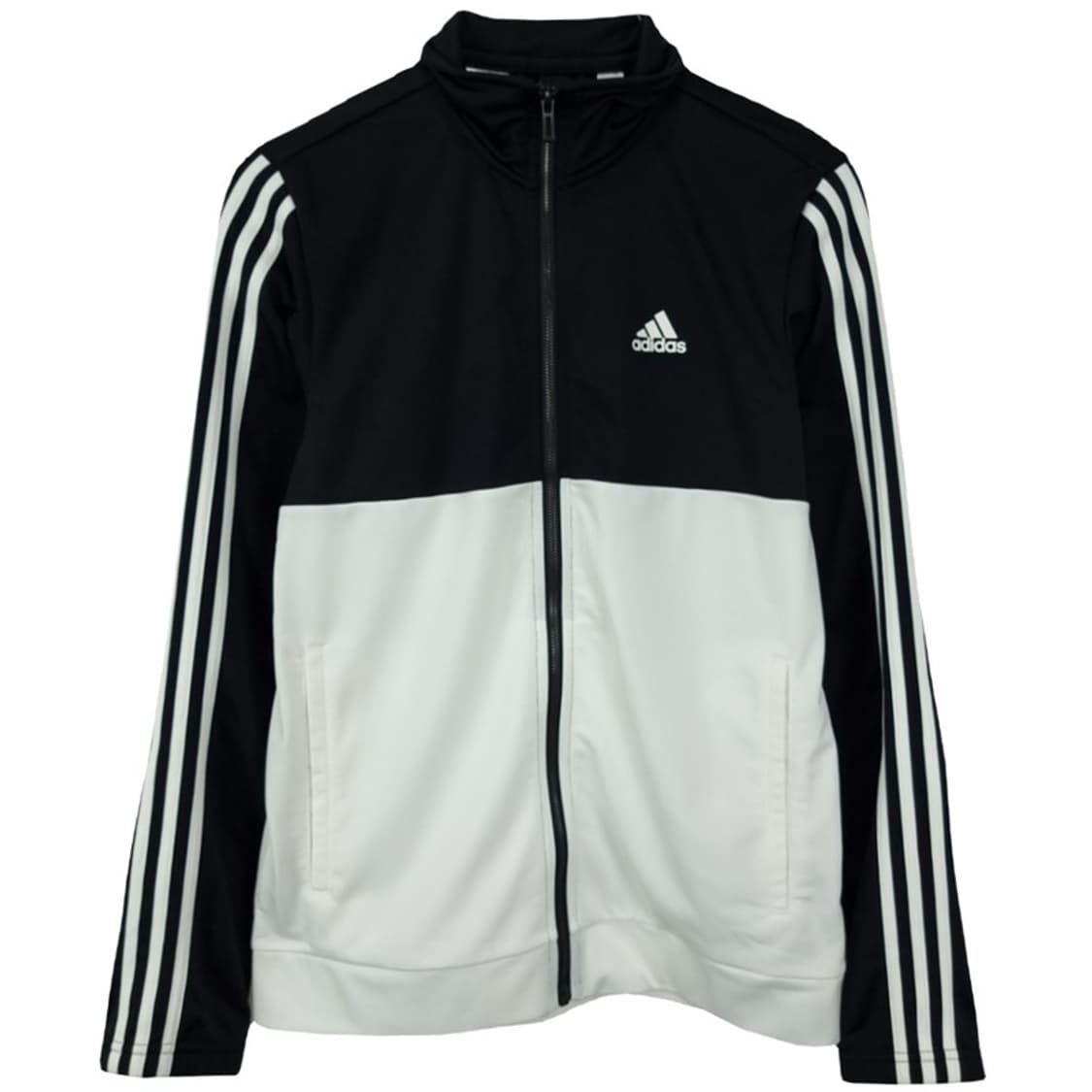 아디다스 로고 자수 검흰 져지 트랙탑 집업 자켓 M16538 상품이미지2