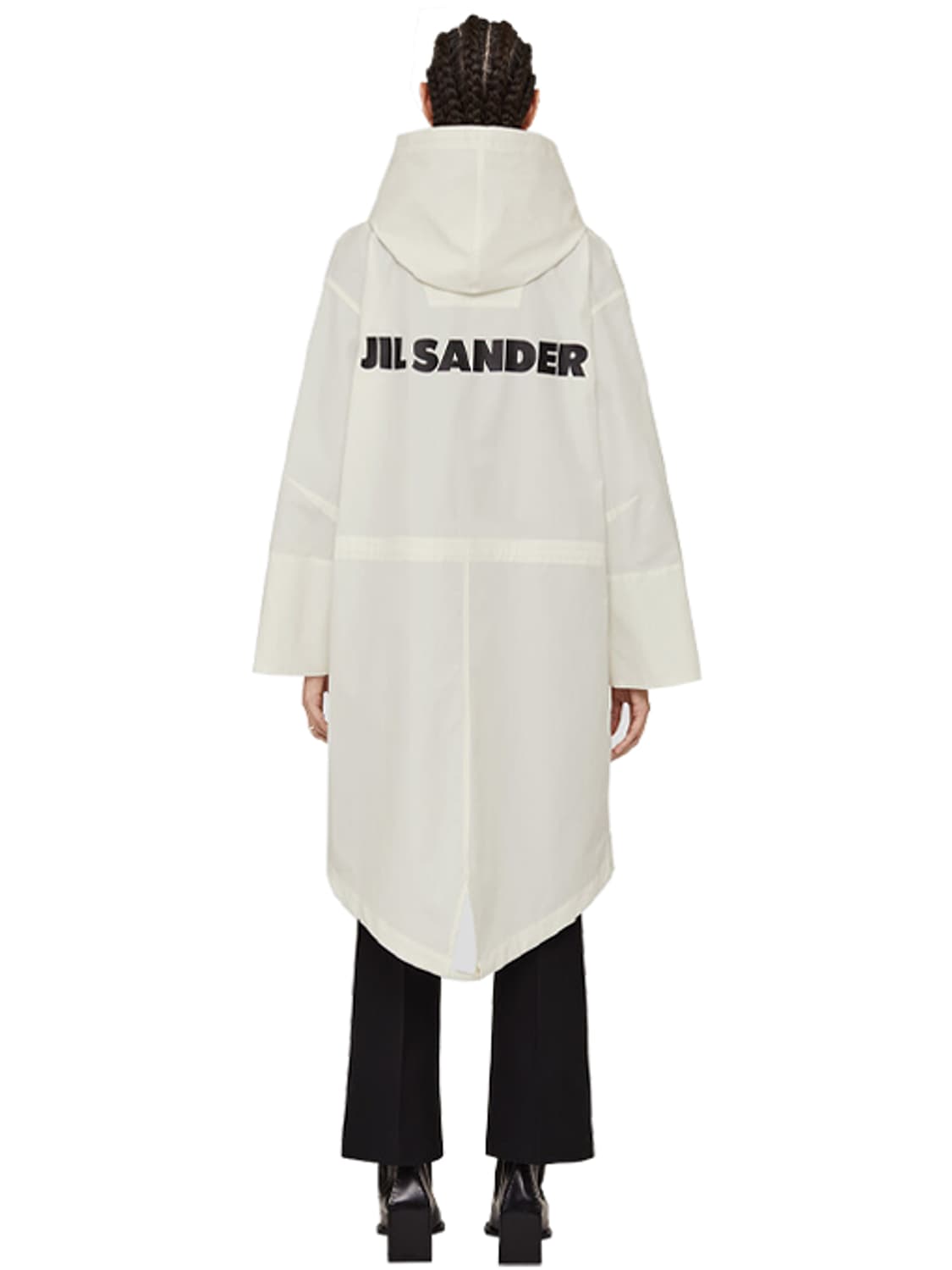 [새제품]48 질샌더 코트 백로고 롱자켓 트렌치코트 명품코트 피쉬테일 상품이미지1